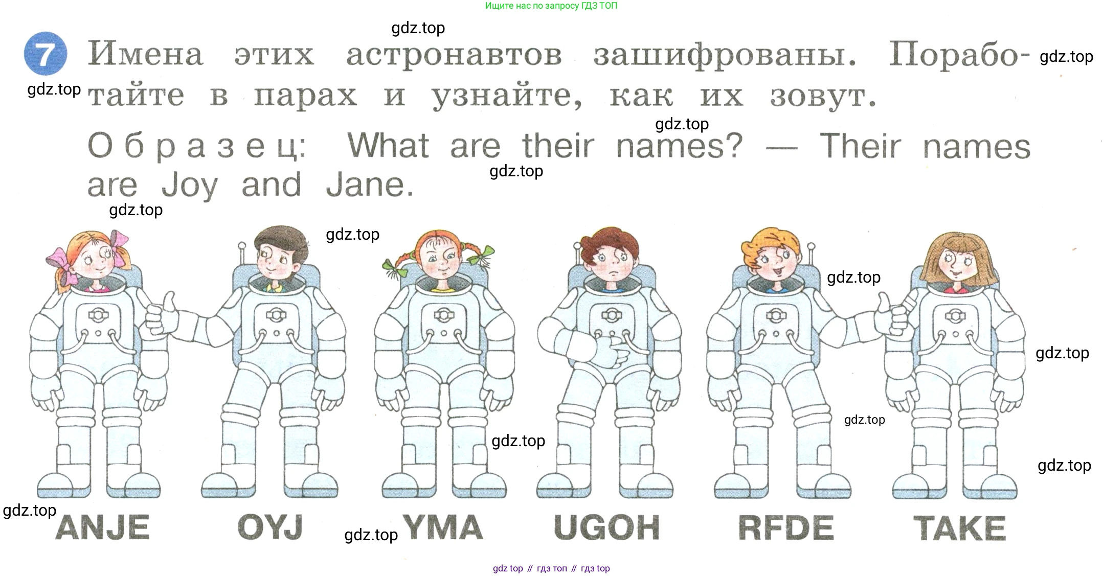 Английский язык (english), 2 класс Учебник, авторы: Афанасьева Ольга Васильевна (Afanasyeva Olga), Баранова Ксения Михайловна (Baranova Ksenia), Михеева Ирина Владимировна (Mikheeva Irina), издательство Просвещение, Москва, 2023, Часть 2, страница 97, номер 7, Условие