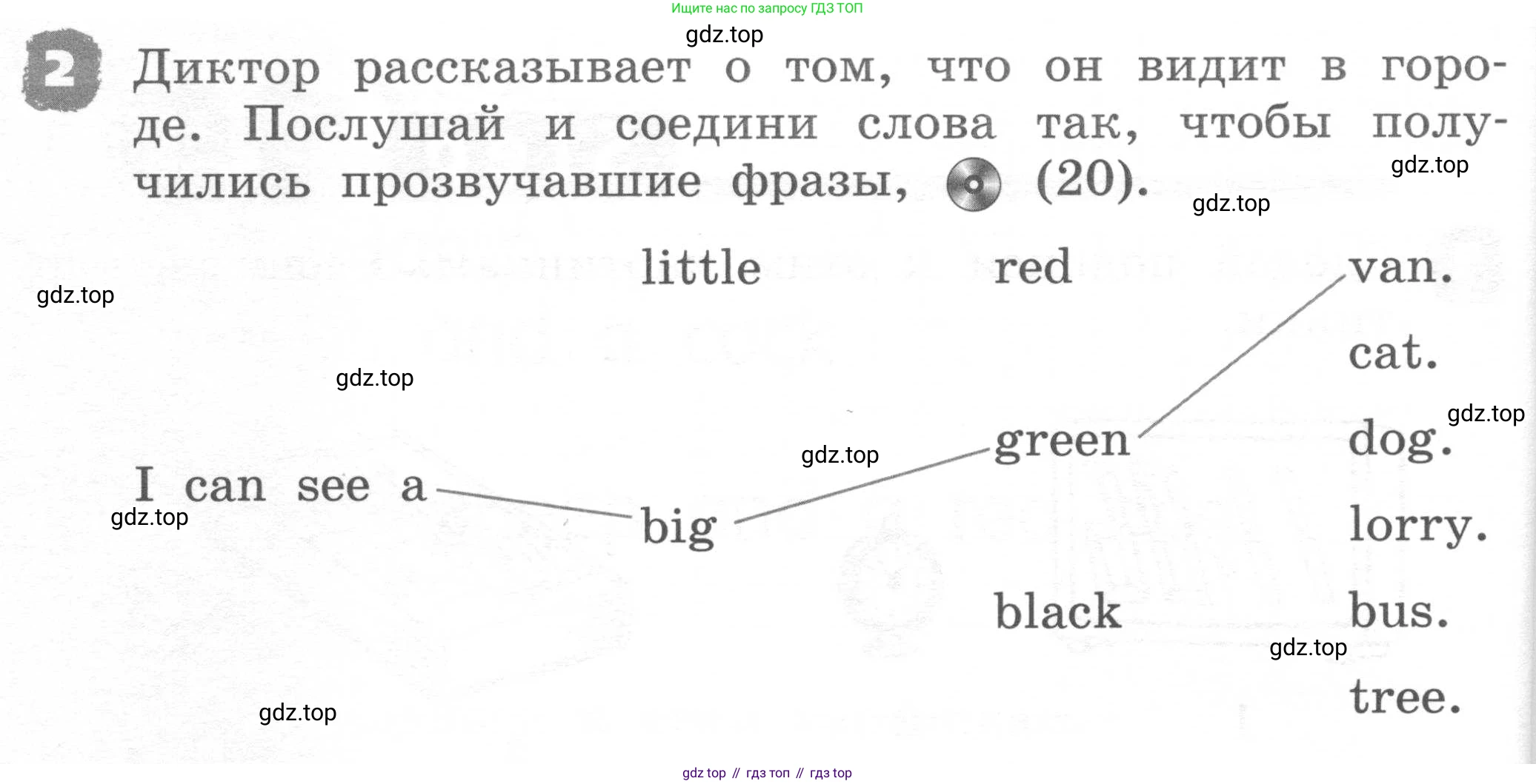 ГДЗ Английский язык (english), 2 класс рабочая тетрадь, авторы: Афанасьева Ольга Васильевна (Afanasyeva Olga), Михеева Ирина Владимировна (Mikheeva Irina), издательство Просвещение, Москва, 2012 - 2022, страница 34, номер 2, Условие