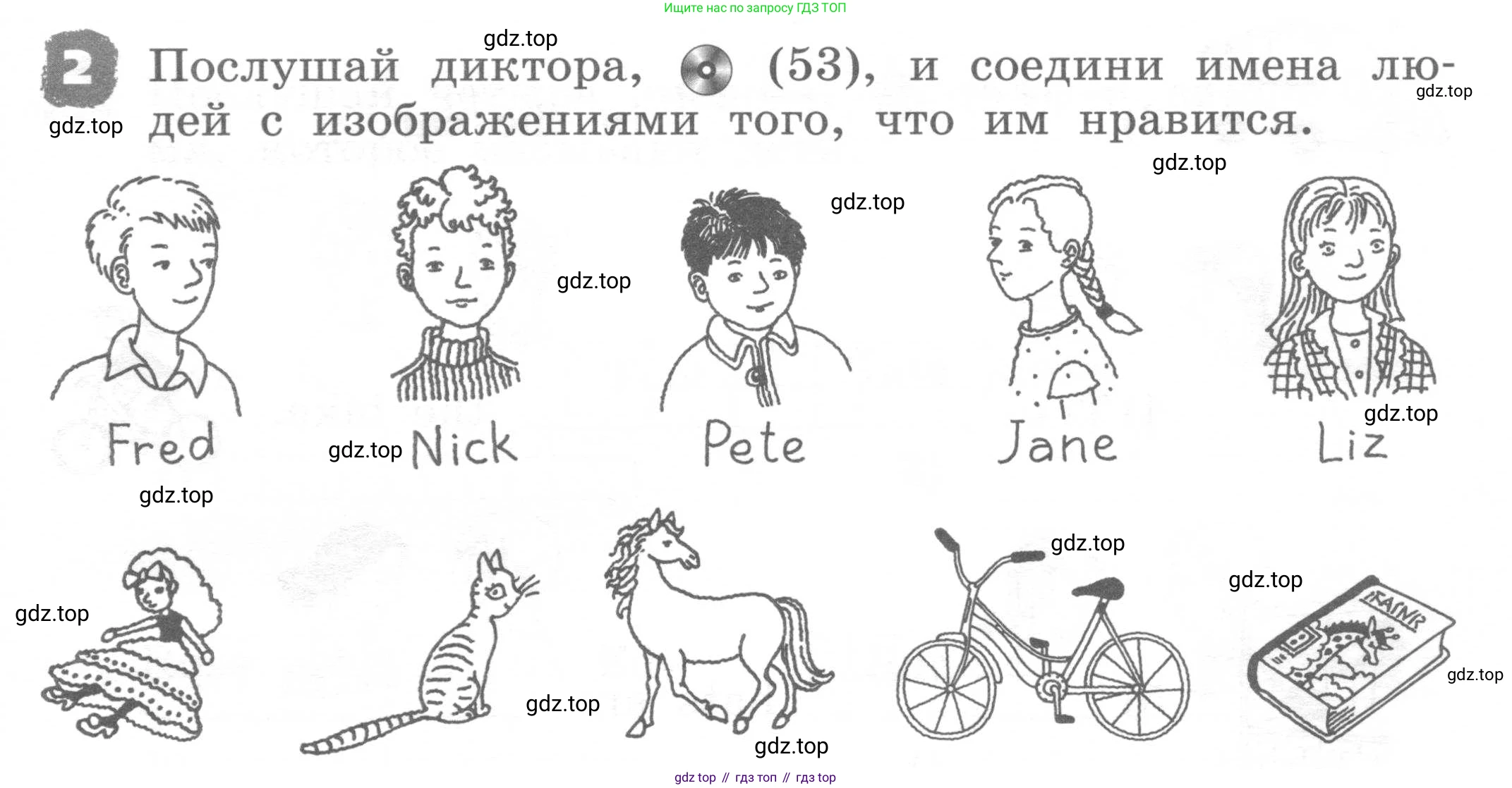ГДЗ Английский язык (english), 2 класс рабочая тетрадь, авторы: Афанасьева Ольга Васильевна (Afanasyeva Olga), Михеева Ирина Владимировна (Mikheeva Irina), издательство Просвещение, Москва, 2012 - 2022, страница 101, номер 2, Условие