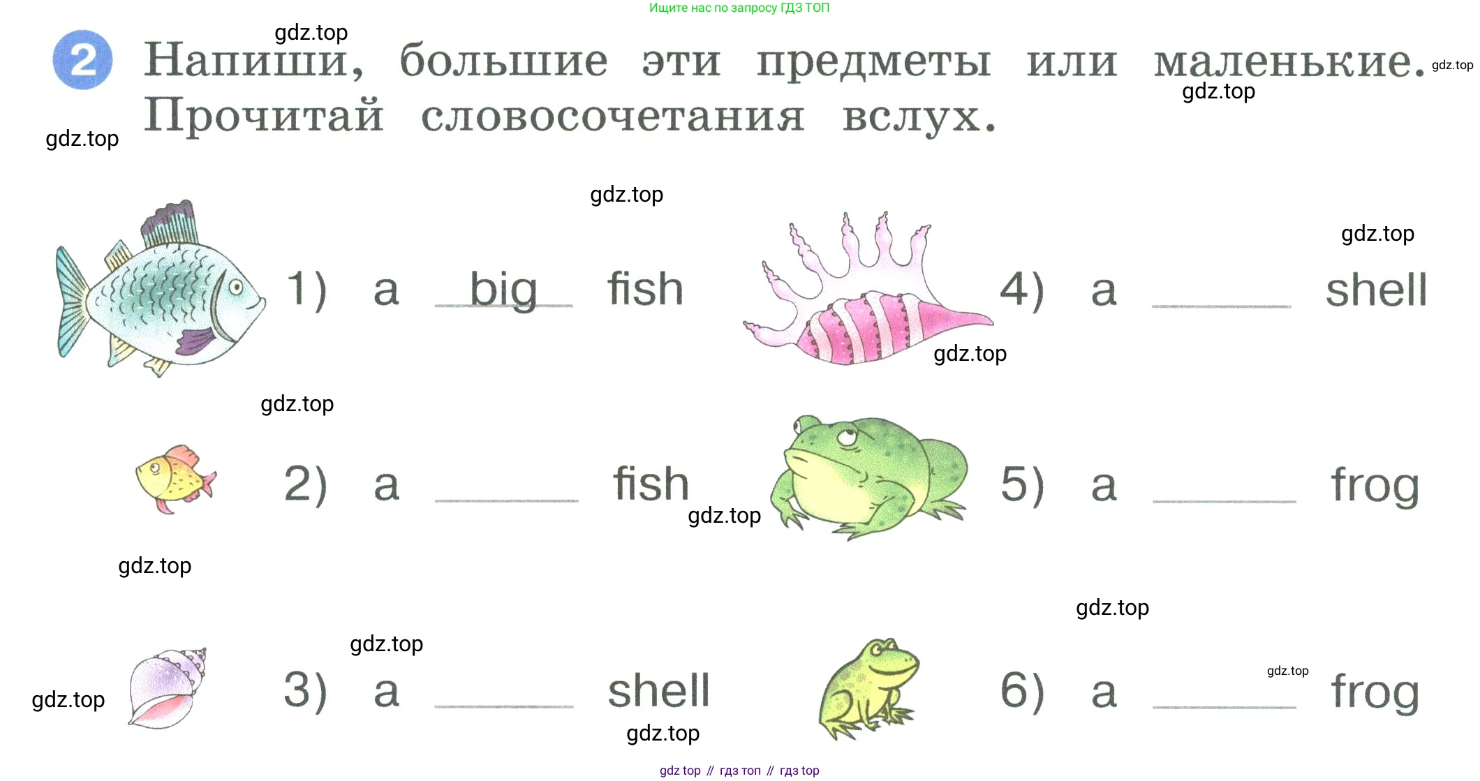ГДЗ Английский язык (english), 2 класс рабочая тетрадь, авторы: Афанасьева Ольга Васильевна (Afanasyeva Olga), Баранова Ксения Михайловна (Baranova Ksenia), Михеева Ирина Владимировна (Mikheeva Irina), издательство Просвещение, Москва, 2023, Часть 1, страница 26, номер 2, Условие