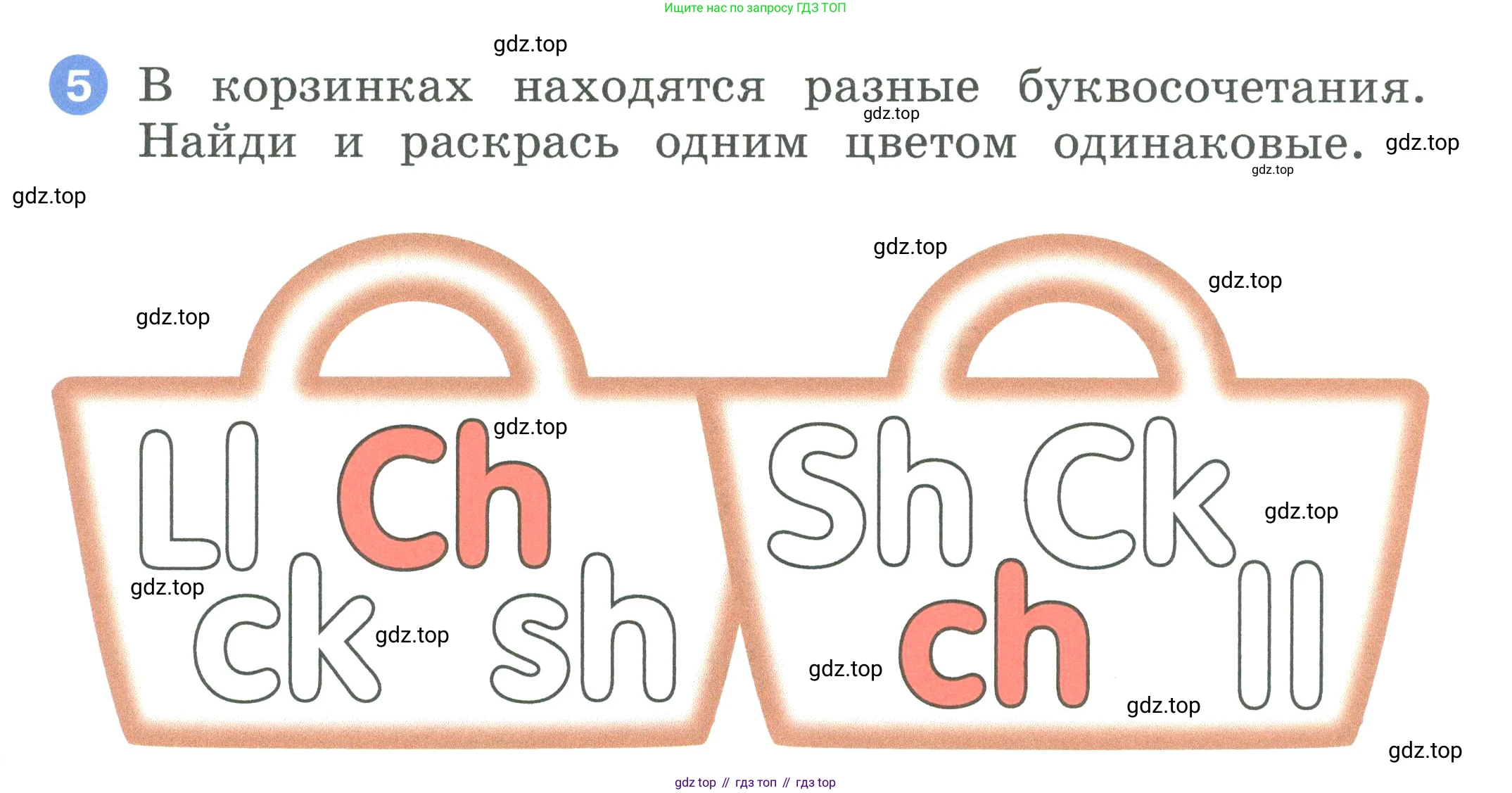 ГДЗ Английский язык (english), 2 класс рабочая тетрадь, авторы: Афанасьева Ольга Васильевна (Afanasyeva Olga), Баранова Ксения Михайловна (Baranova Ksenia), Михеева Ирина Владимировна (Mikheeva Irina), издательство Просвещение, Москва, 2023, Часть 1, страница 41, номер 5, Условие