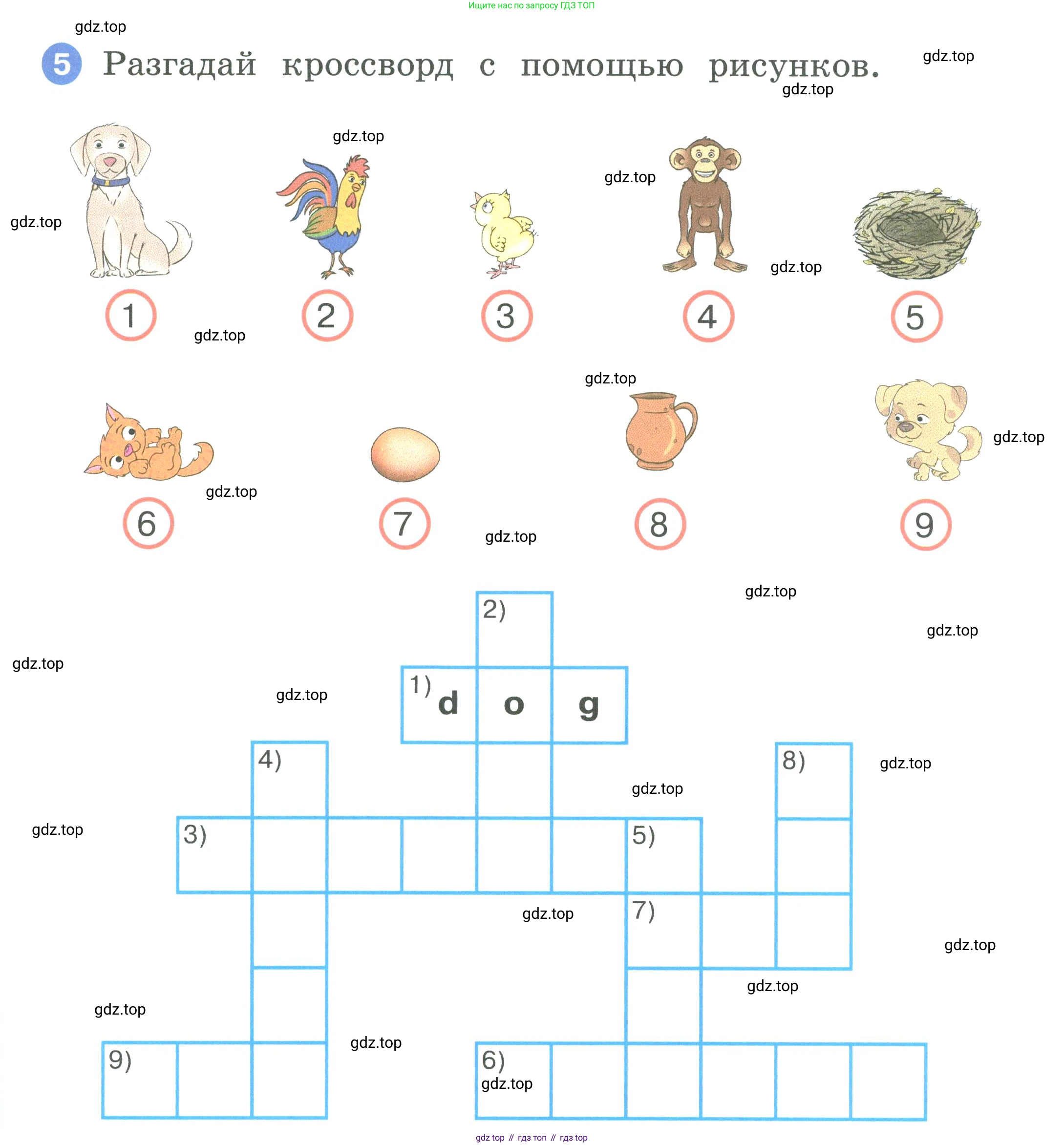 ГДЗ Английский язык (english), 2 класс рабочая тетрадь, авторы: Афанасьева Ольга Васильевна (Afanasyeva Olga), Баранова Ксения Михайловна (Baranova Ksenia), Михеева Ирина Владимировна (Mikheeva Irina), издательство Просвещение, Москва, 2023, Часть 1, страница 49, номер 5, Условие