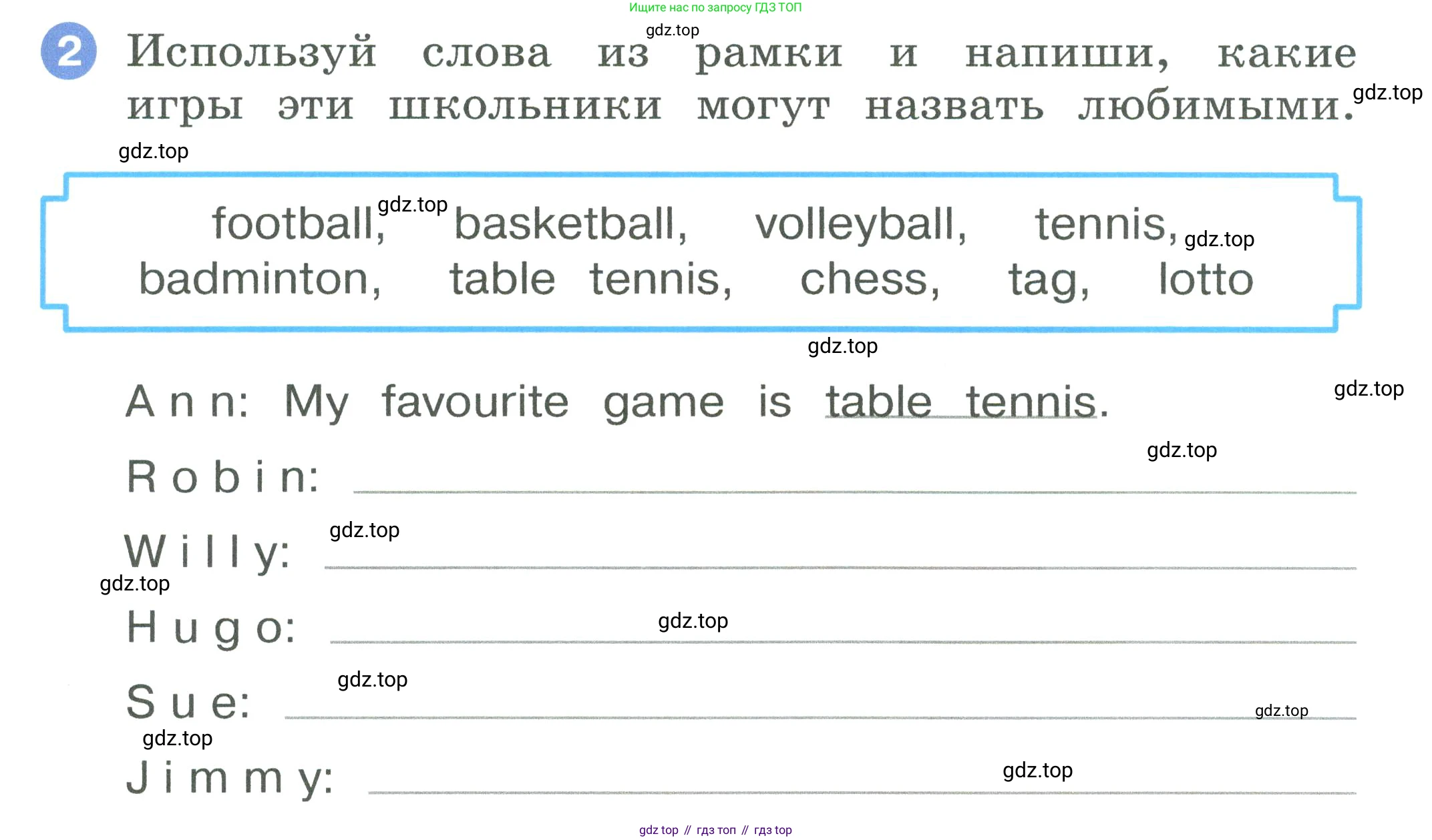 ГДЗ Английский язык (english), 2 класс рабочая тетрадь, авторы: Афанасьева Ольга Васильевна (Afanasyeva Olga), Баранова Ксения Михайловна (Baranova Ksenia), Михеева Ирина Владимировна (Mikheeva Irina), издательство Просвещение, Москва, 2023, Часть 2, страница 23, номер 2, Условие