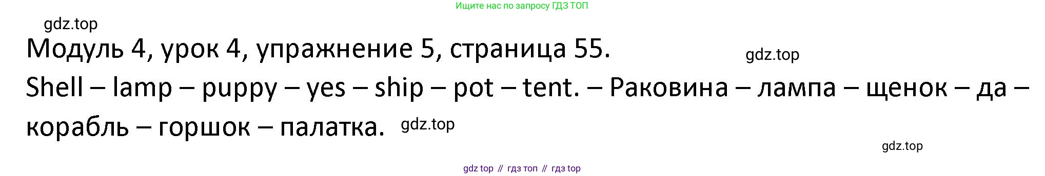 ГДЗ Английский язык (english), 2 класс рабочая тетрадь, авторы: Афанасьева Ольга Васильевна (Afanasyeva Olga), Баранова Ксения Михайловна (Baranova Ksenia), Михеева Ирина Владимировна (Mikheeva Irina), издательство Просвещение, Москва, 2023, Часть 1, страница 55, номер 5, Решение