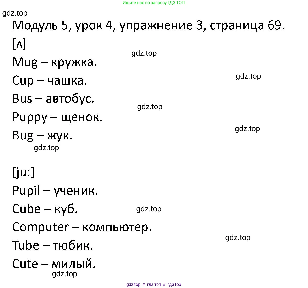 ГДЗ Английский язык (english), 2 класс рабочая тетрадь, авторы: Афанасьева Ольга Васильевна (Afanasyeva Olga), Баранова Ксения Михайловна (Baranova Ksenia), Михеева Ирина Владимировна (Mikheeva Irina), издательство Просвещение, Москва, 2023, Часть 1, страница 69, номер 3, Решение