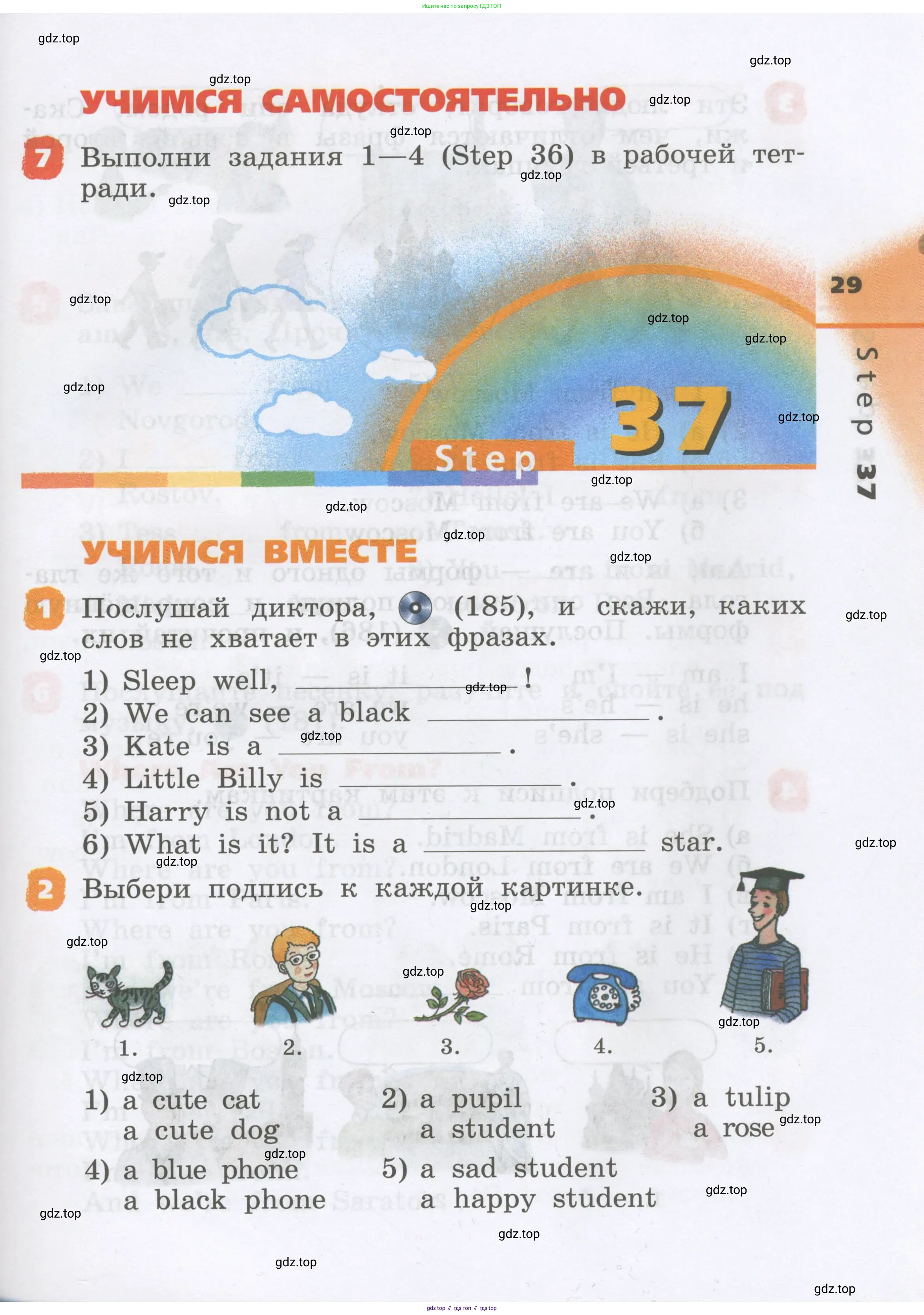 Английский язык (english), 2 класс Учебник, авторы: Афанасьева Ольга Васильевна (Afanasyeva Olga), Михеева Ирина Владимировна (Mikheeva Irina), издательство Просвещение, Москва, 2012 - 2022, Часть 1, страница 29
