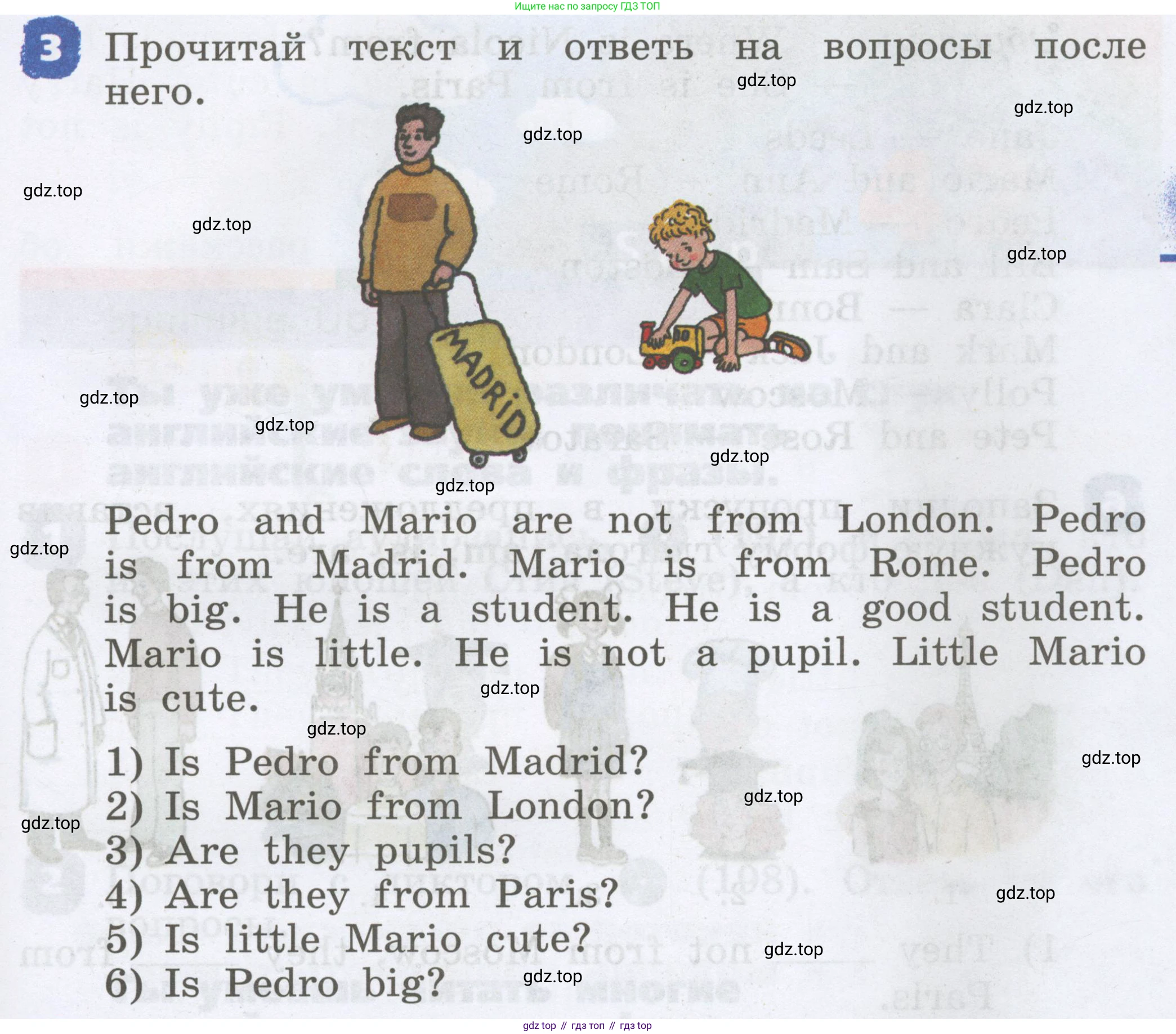 Английский язык (english), 2 класс Учебник, авторы: Афанасьева Ольга Васильевна (Afanasyeva Olga), Михеева Ирина Владимировна (Mikheeva Irina), издательство Просвещение, Москва, 2012 - 2022, Часть 2, страница 41, номер 3, Условие