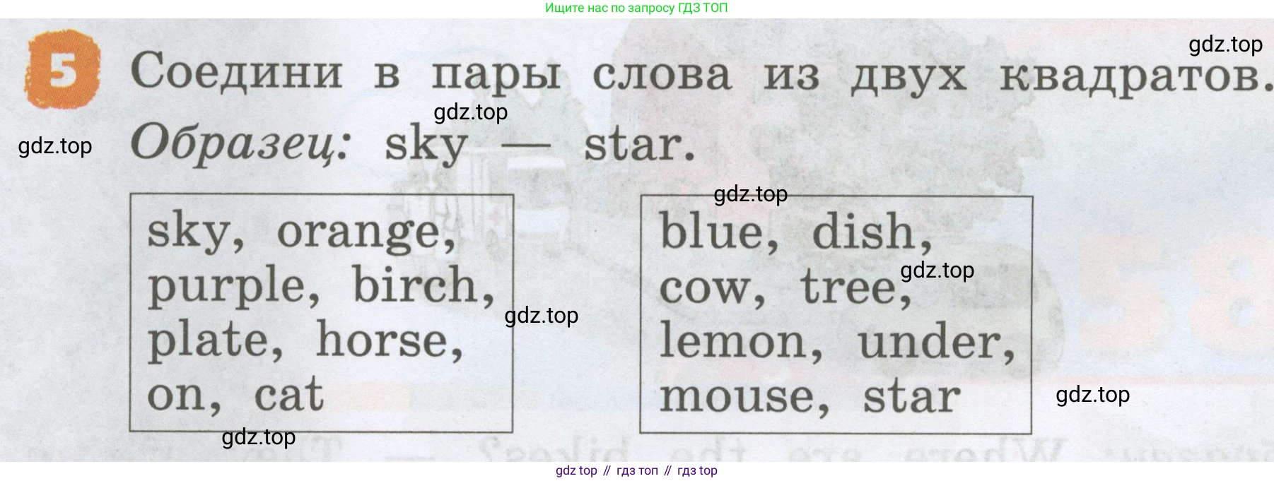 Английский язык (english), 2 класс Учебник, авторы: Афанасьева Ольга Васильевна (Afanasyeva Olga), Михеева Ирина Владимировна (Mikheeva Irina), издательство Просвещение, Москва, 2012 - 2022, Часть 2, страница 88, номер 5, Условие