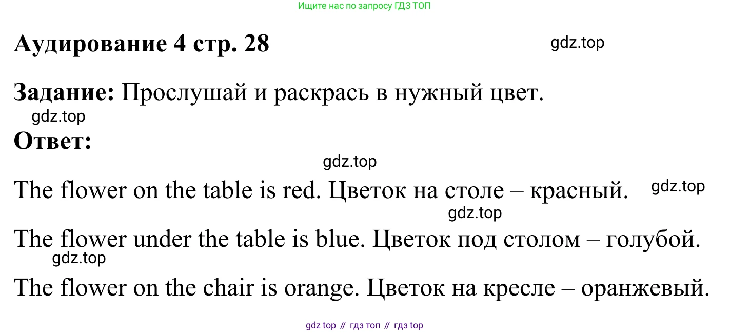Английский язык (english), 2 класс контрольные задания (test booklet), авторы: Быкова Надежда Ильинична (Bykova Nadezhda), Поспелова Марина Давидовна (Pospelova Marina), Дули Дженни (Dooley Jenny), Эванс Вирджиния (Evans Virginia), издательство Просвещение, Москва, 2023, розового цвета, страница 28, Решение 2