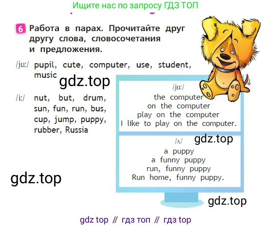 Английский язык (english), 2 класс Учебник (Student's book), авторы: Быкова Надежда Ильинична (Bykova Nadezhda), Бадулина Ольга Ивановна, Поспелова Марина Давидовна (Pospelova Marina), Эванс Вирджиния (Evans Virginia), издательство Просвещение, Москва, 2023, розового цвета, Часть ( Part) 2, страница 70, номер 6, Условие