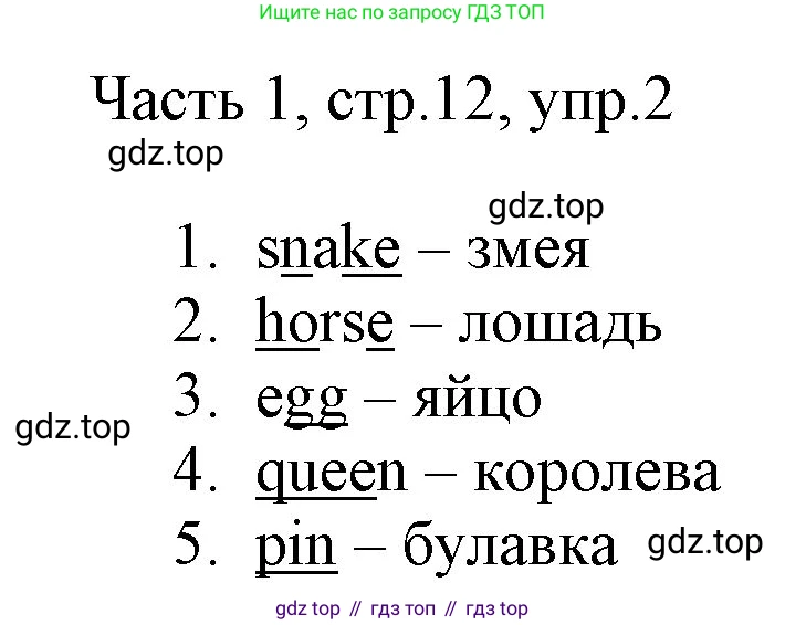 Английский язык (english), 2 класс Учебник (Student's book), авторы: Быкова Надежда Ильинична (Bykova Nadezhda), Бадулина Ольга Ивановна, Поспелова Марина Давидовна (Pospelova Marina), Эванс Вирджиния (Evans Virginia), издательство Просвещение, Москва, 2023, розового цвета, Часть ( Part) 1, страница 12, номер 2, Решение 1