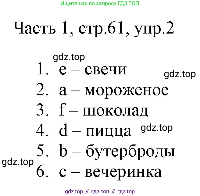 Английский язык (english), 2 класс Учебник (Student's book), авторы: Быкова Надежда Ильинична (Bykova Nadezhda), Бадулина Ольга Ивановна, Поспелова Марина Давидовна (Pospelova Marina), Эванс Вирджиния (Evans Virginia), издательство Просвещение, Москва, 2023, розового цвета, Часть ( Part) 1, страница 61, номер 4, Решение 1