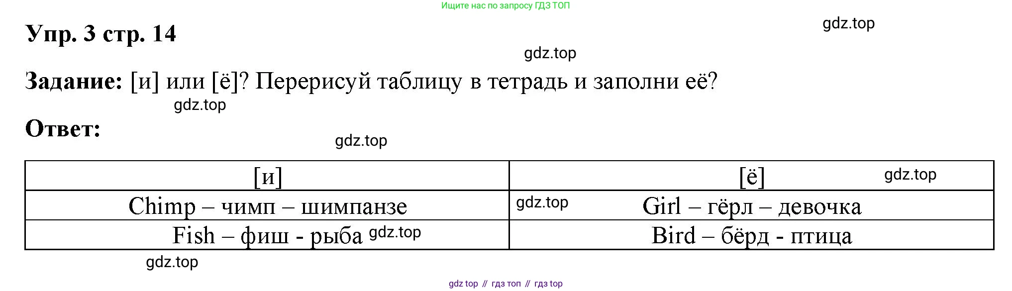 Английский язык (english), 2 класс Учебник (Student's book), авторы: Быкова Надежда Ильинична (Bykova Nadezhda), Бадулина Ольга Ивановна, Поспелова Марина Давидовна (Pospelova Marina), Эванс Вирджиния (Evans Virginia), издательство Просвещение, Москва, 2023, розового цвета, Часть ( Part) 2, страница 14, номер 3, Решение 4
