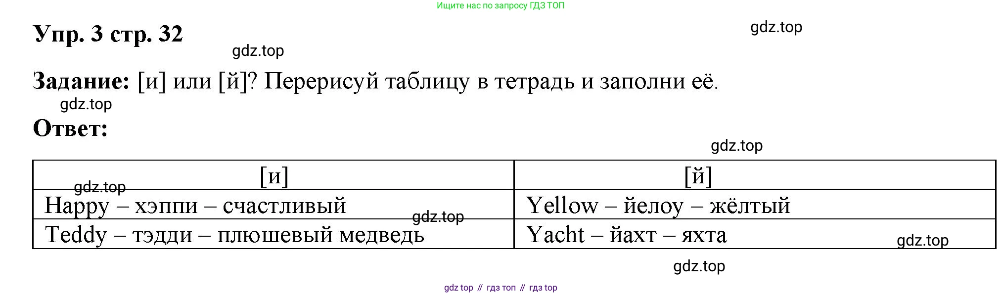 Английский язык (english), 2 класс Учебник (Student's book), авторы: Быкова Надежда Ильинична (Bykova Nadezhda), Бадулина Ольга Ивановна, Поспелова Марина Давидовна (Pospelova Marina), Эванс Вирджиния (Evans Virginia), издательство Просвещение, Москва, 2023, розового цвета, Часть ( Part) 2, страница 32, номер 3, Решение 4