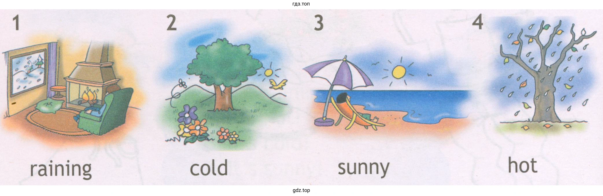 raining cold sunny hot