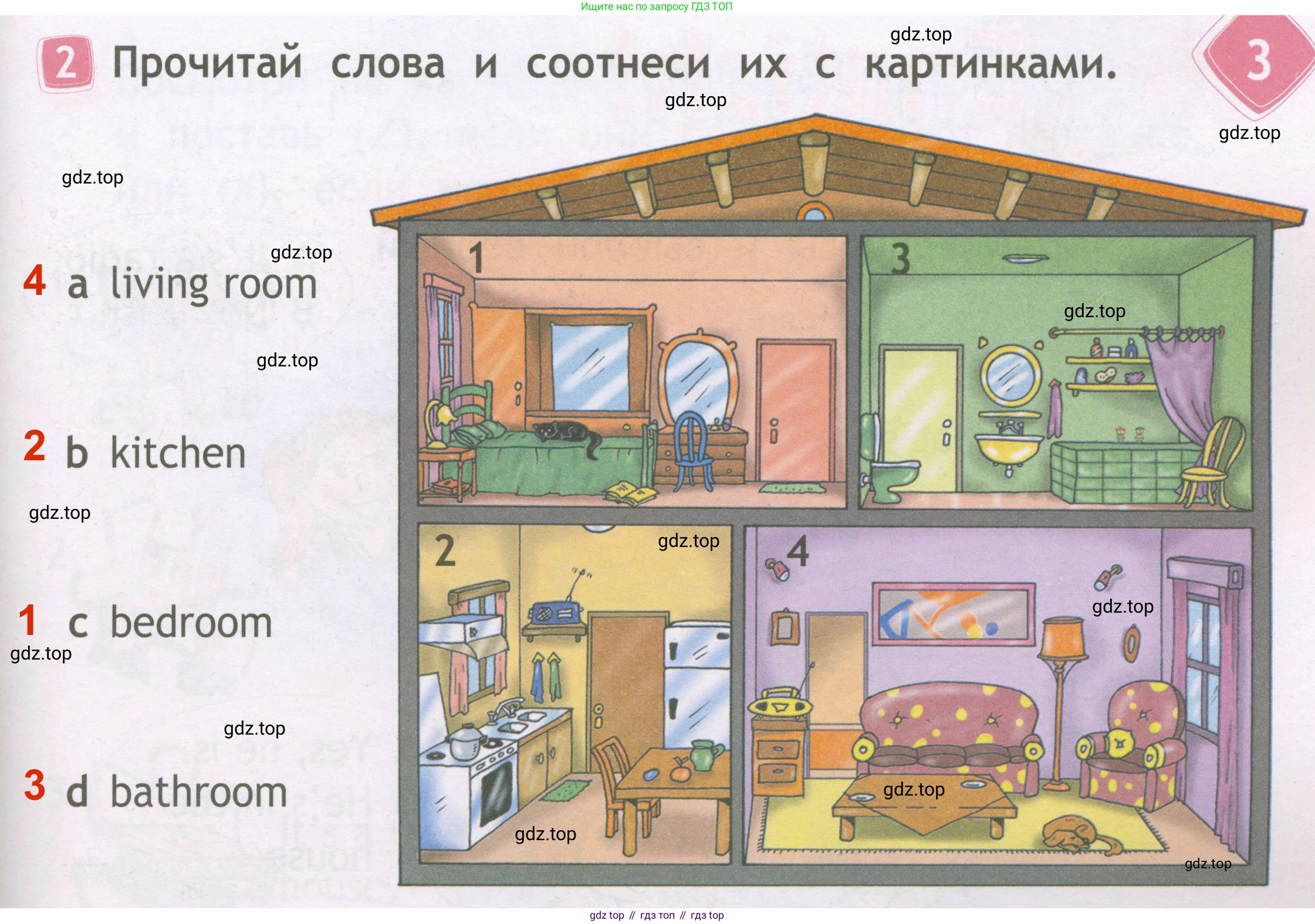 Английский язык (english), 2 класс Рабочая тетрадь (workbook), авторы: Быкова Надежда Ильинична (Bykova Nadezhda), Дули Дженни (Dooley Jenny), Поспелова Марина Давидовна (Pospelova Marina), Эванс Вирджиния (Evans Virginia), издательство Просвещение, Москва, 2023, розового цвета, страница 19, номер 2, Решение 3