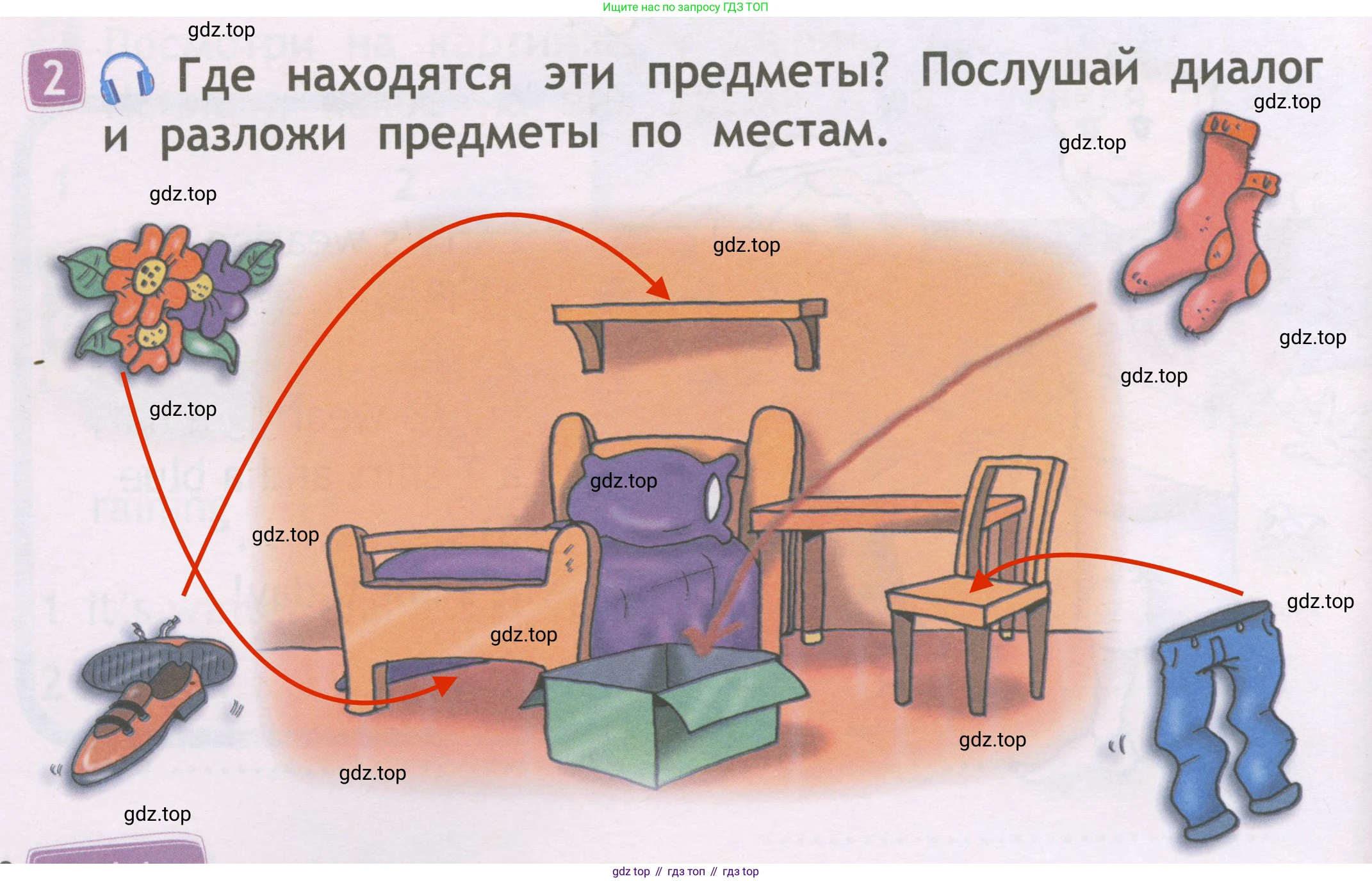 Английский язык (english), 2 класс Рабочая тетрадь (workbook), авторы: Быкова Надежда Ильинична (Bykova Nadezhda), Дули Дженни (Dooley Jenny), Поспелова Марина Давидовна (Pospelova Marina), Эванс Вирджиния (Evans Virginia), издательство Просвещение, Москва, 2023, розового цвета, страница 60, номер 2, Решение 3