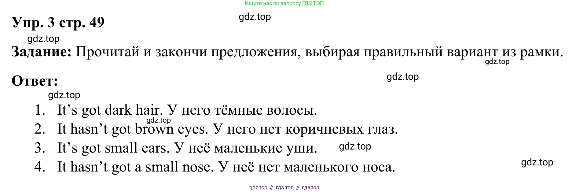 Английский язык (english), 2 класс Рабочая тетрадь (workbook), авторы: Быкова Надежда Ильинична (Bykova Nadezhda), Дули Дженни (Dooley Jenny), Поспелова Марина Давидовна (Pospelova Marina), Эванс Вирджиния (Evans Virginia), издательство Просвещение, Москва, 2023, розового цвета, страница 49, номер 3, Решение 4