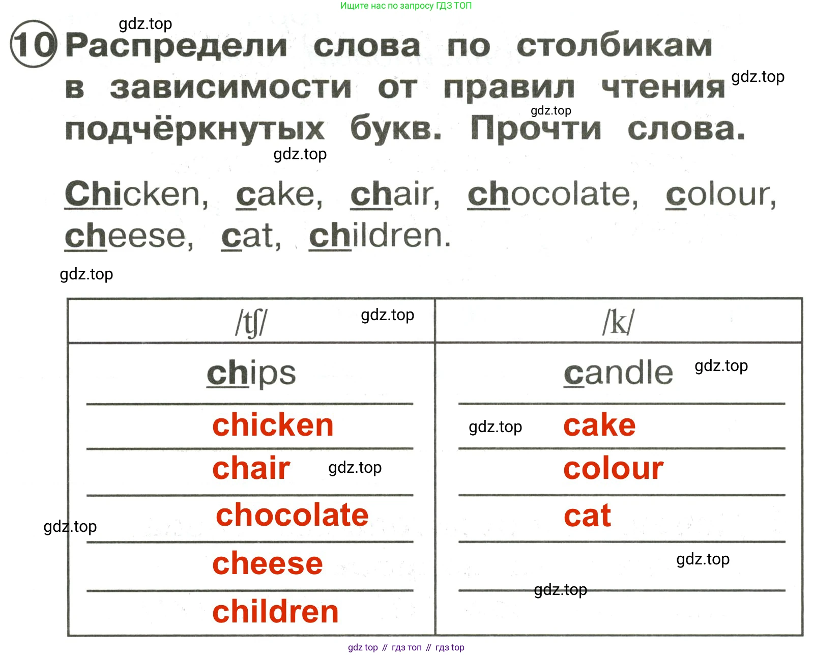 Английский язык (english), 2 класс Сборник упражнений, авторы: Быкова Надежда Ильинична (Bykova Nadezhda), Поспелова Марина Давидовна (Pospelova Marina), издательство Просвещение, Москва, 2023, розового цвета, страница 51, номер 10, Решение 3