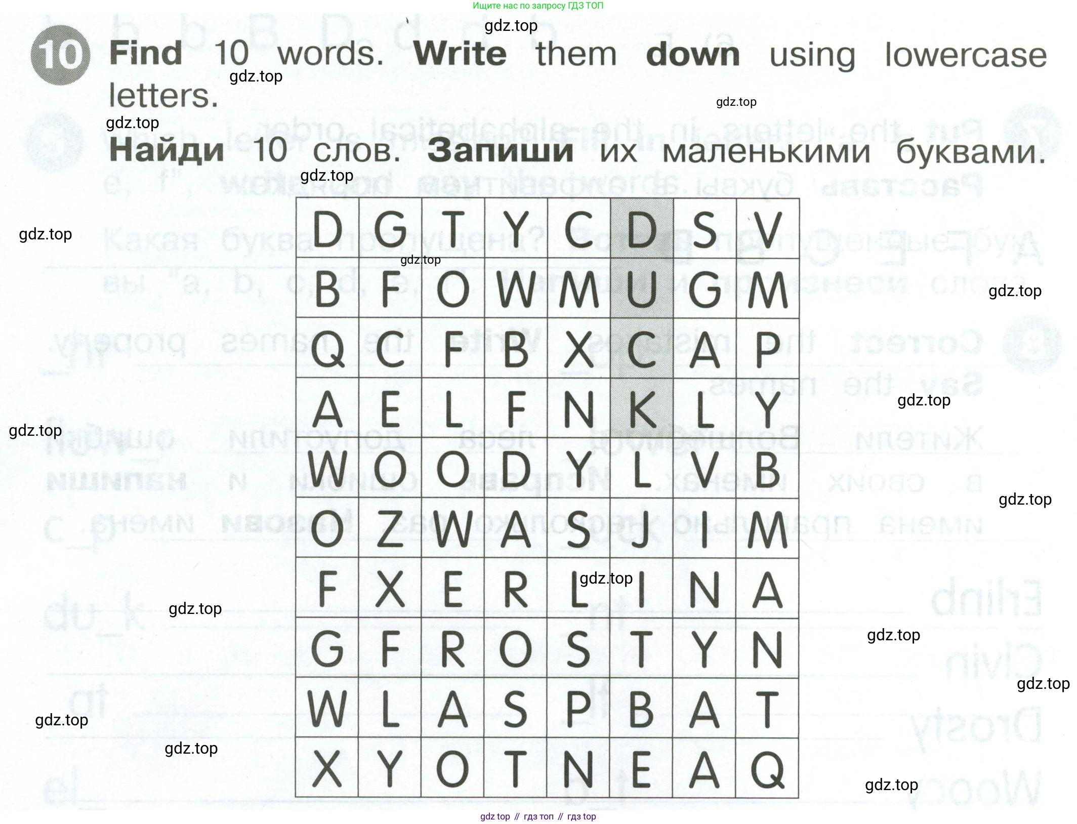 ГДЗ Английский язык (english), 2 класс Сборник упражнений, автор: Котова Марина Петровна, издательство Просвещение, Москва, 2023, белого цвета, страница 6, номер 10, Условие
