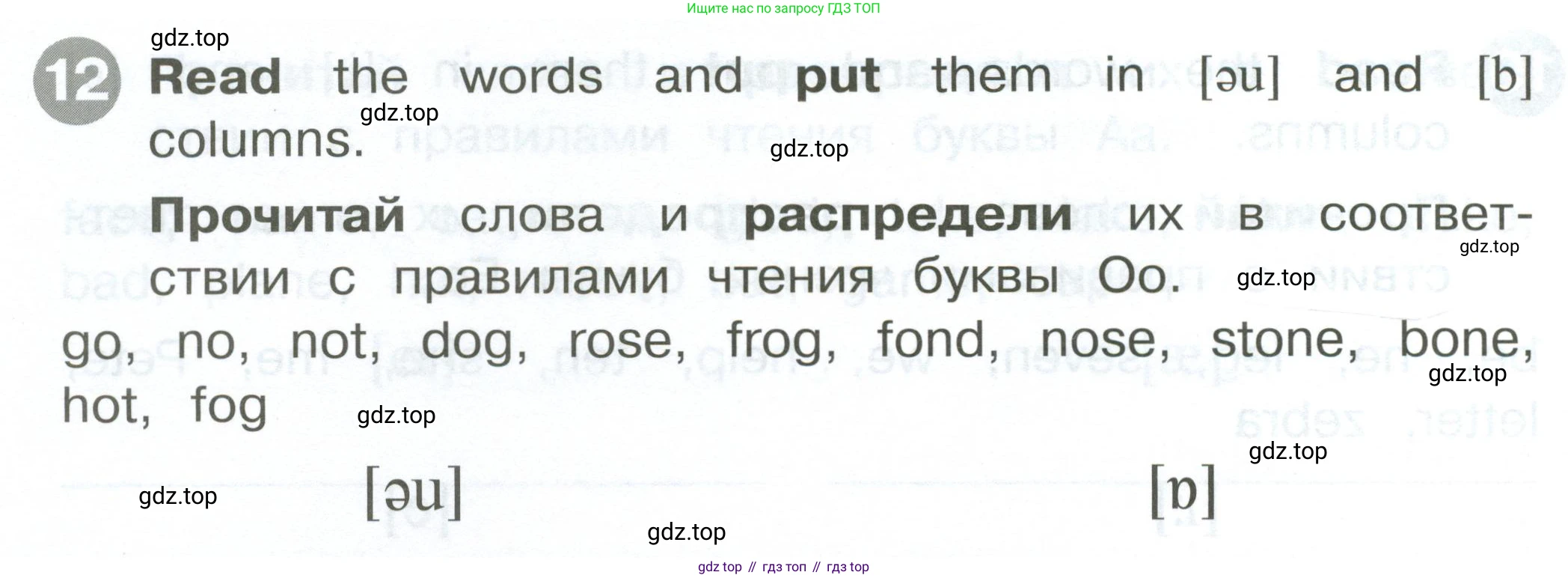 ГДЗ Английский язык (english), 2 класс Сборник упражнений, автор: Котова Марина Петровна, издательство Просвещение, Москва, 2023, белого цвета, страница 30, номер 12, Условие
