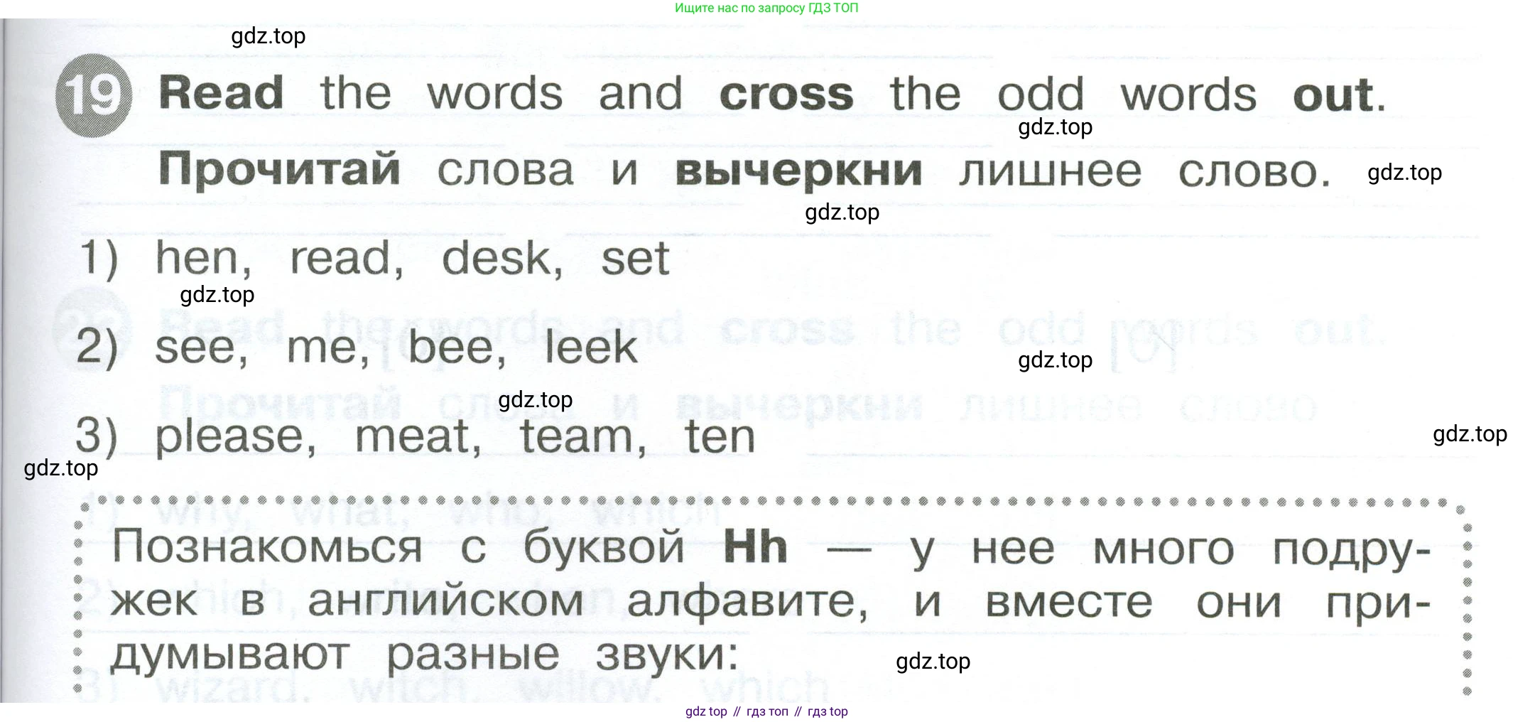 ГДЗ Английский язык (english), 2 класс Сборник упражнений, автор: Котова Марина Петровна, издательство Просвещение, Москва, 2023, белого цвета, страница 33, номер 19, Условие