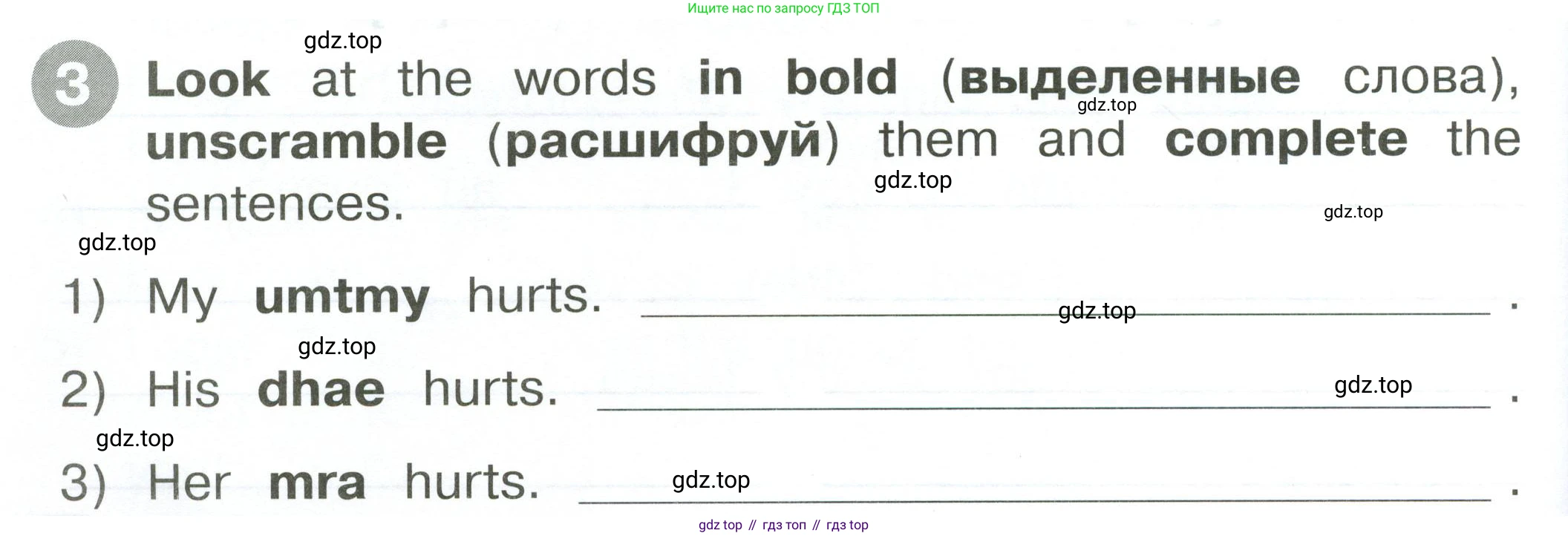 ГДЗ Английский язык (english), 2 класс Сборник упражнений, автор: Котова Марина Петровна, издательство Просвещение, Москва, 2023, белого цвета, страница 60, номер 3, Условие