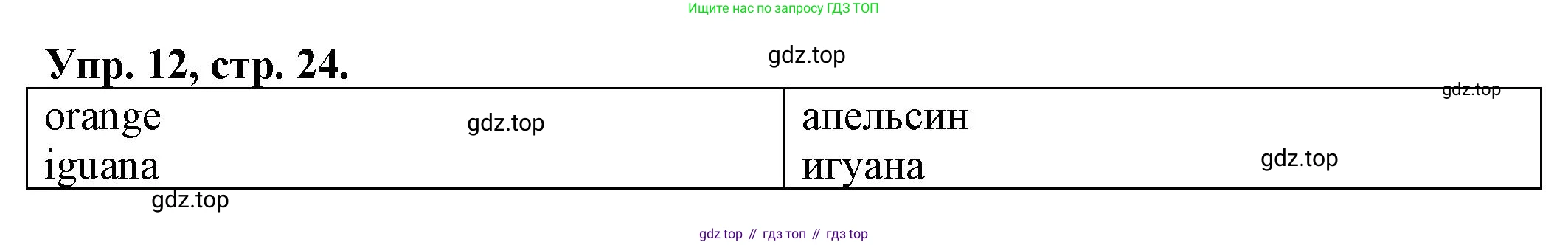 ГДЗ Английский язык (english), 2 класс Сборник упражнений, автор: Котова Марина Петровна, издательство Просвещение, Москва, 2023, белого цвета, страница 24, номер 12, Решение