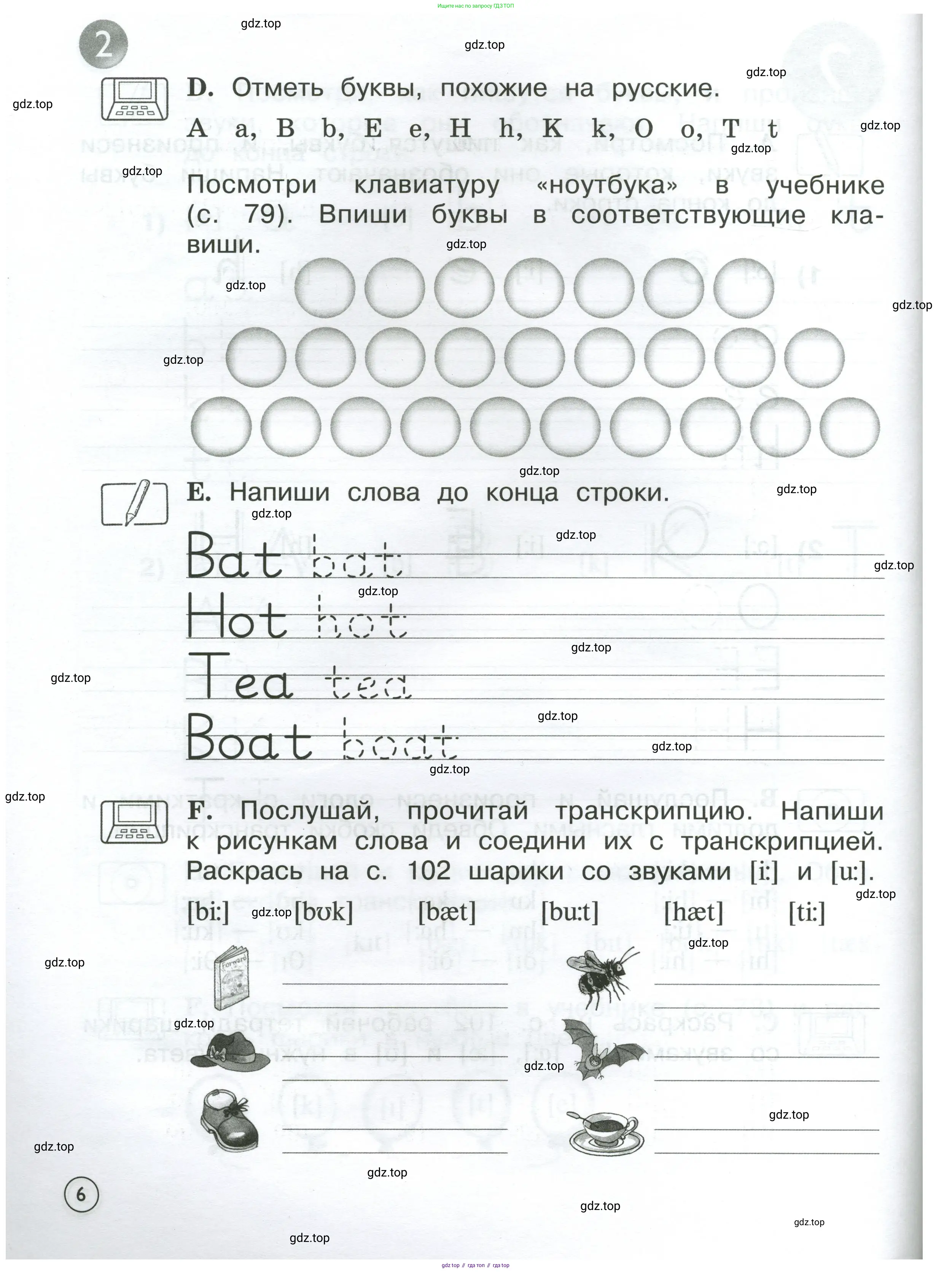 Английский язык (english), 2 класс рабочая тетрадь (activity book), авторы: Вербицкая Мария Валерьевна (Verbitskaya Maria), Оралова Ольга Викторовна (Oralova Olga), Эббс Брайен (Abbs Brian), Уорелл Энн (Worrall Anne), Уорд Энн (Ward Ann), издательство Просвещение, Москва, 2023, зелёного цвета, страница 6
