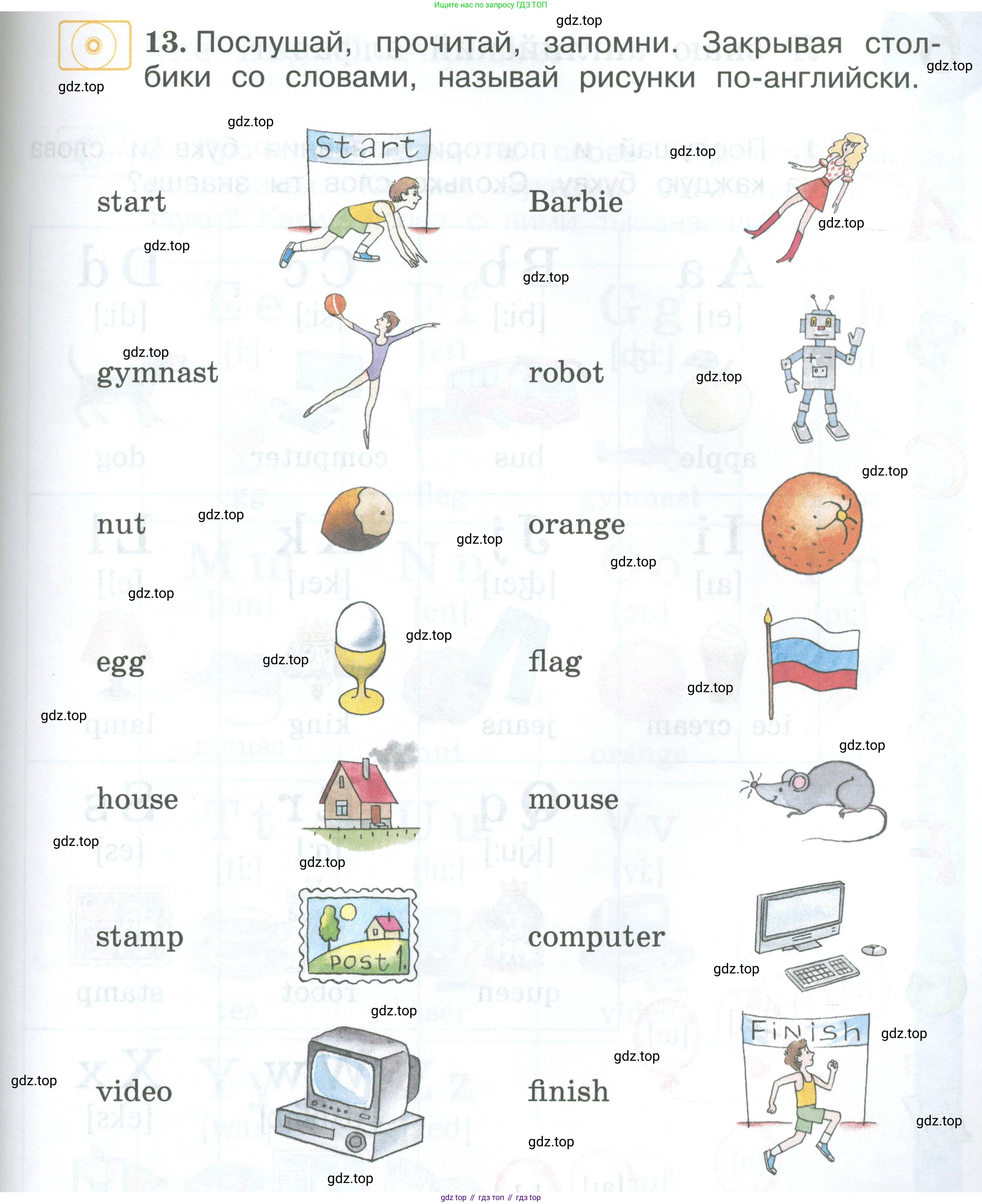 Английский язык (english), 2 класс Учебник (Student's book), авторы: Вербицкая Мария Валерьевна (Verbitskaya Maria), Эббс Брайен (Abbs Brian), Уорелл Энн (Worrall Anne), Уорд Энн (Ward Ann), Оралова Ольга Викторовна (Oralova Olga), издательство Просвещение, Москва, 2023, зелёного цвета, Часть ( Part) 1, страница 23, номер 13, Условие