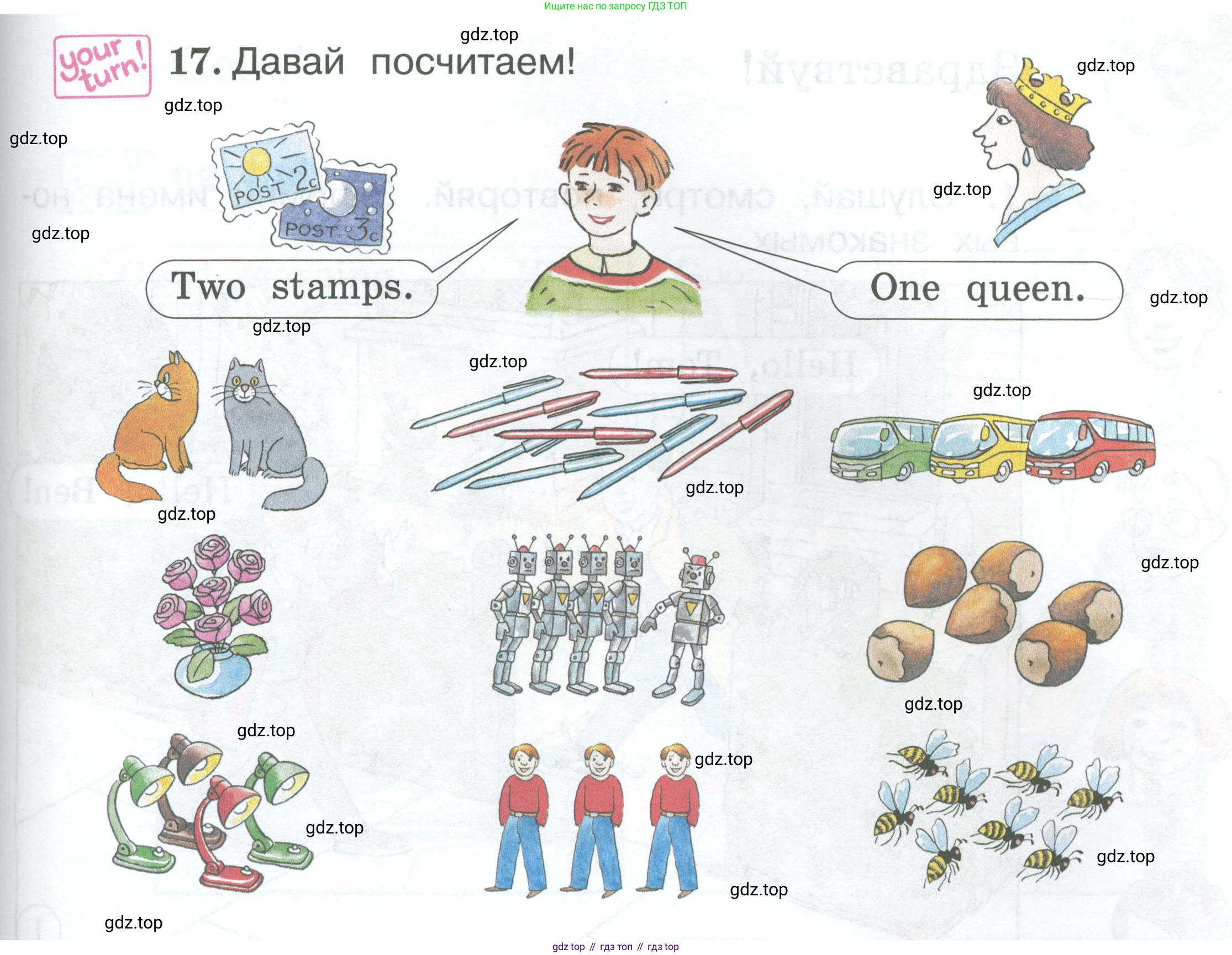 Английский язык (english), 2 класс Учебник (Student's book), авторы: Вербицкая Мария Валерьевна (Verbitskaya Maria), Эббс Брайен (Abbs Brian), Уорелл Энн (Worrall Anne), Уорд Энн (Ward Ann), Оралова Ольга Викторовна (Oralova Olga), издательство Просвещение, Москва, 2023, зелёного цвета, Часть ( Part) 1, страница 37, номер 17, Условие