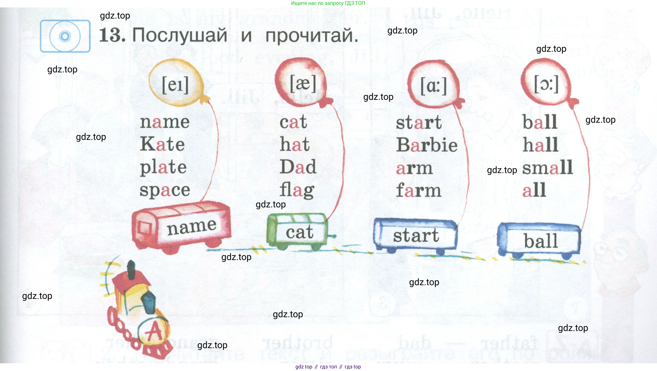 Английский язык (english), 2 класс Учебник (Student's book), авторы: Вербицкая Мария Валерьевна (Verbitskaya Maria), Эббс Брайен (Abbs Brian), Уорелл Энн (Worrall Anne), Уорд Энн (Ward Ann), Оралова Ольга Викторовна (Oralova Olga), издательство Просвещение, Москва, 2023, зелёного цвета, Часть ( Part) 1, страница 53, номер 13, Условие
