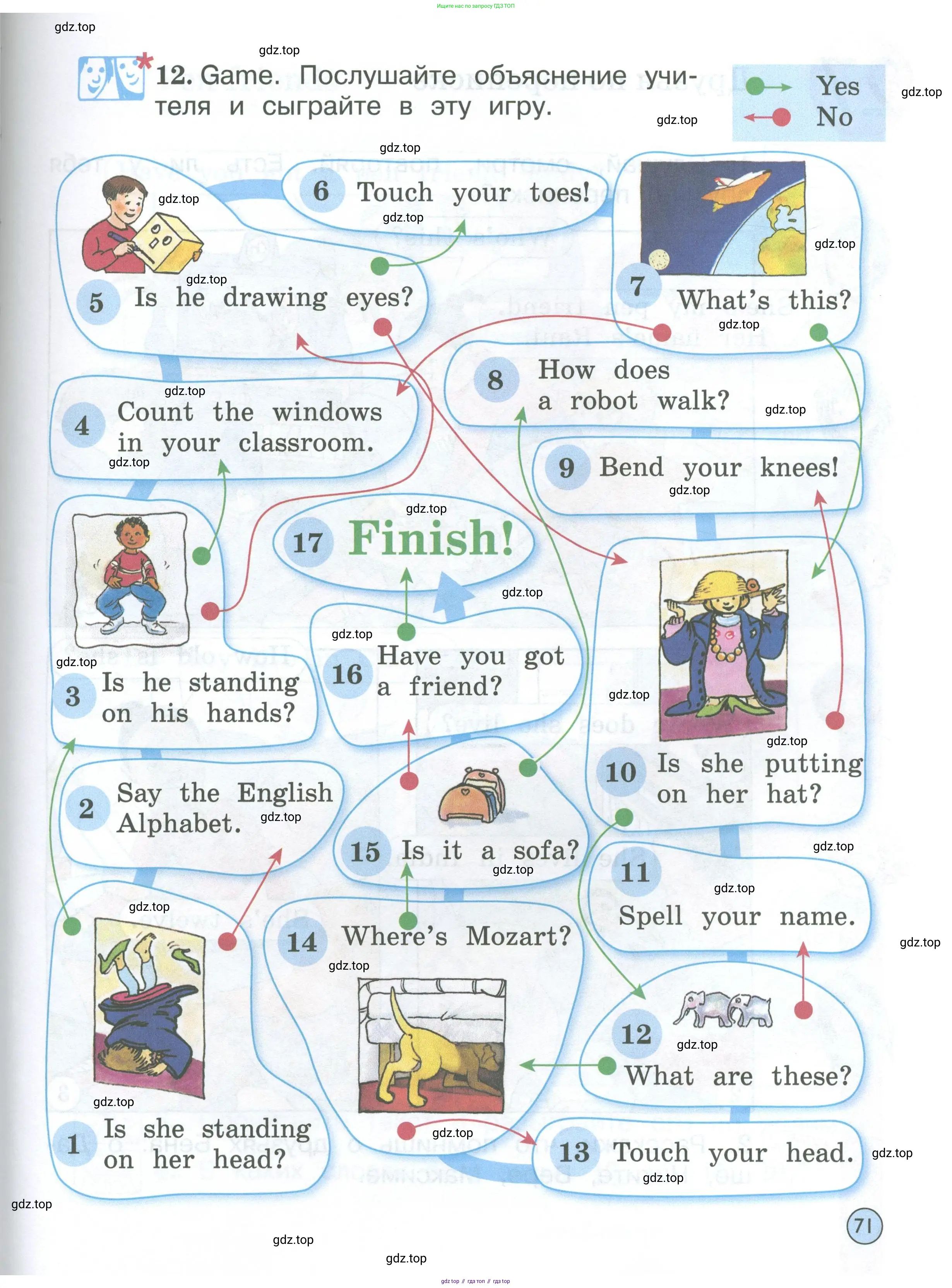 Английский язык (english), 2 класс Учебник (Student's book), авторы: Вербицкая Мария Валерьевна (Verbitskaya Maria), Эббс Брайен (Abbs Brian), Уорелл Энн (Worrall Anne), Уорд Энн (Ward Ann), Оралова Ольга Викторовна (Oralova Olga), издательство Просвещение, Москва, 2023, зелёного цвета, Часть ( Part) 1, страница 71