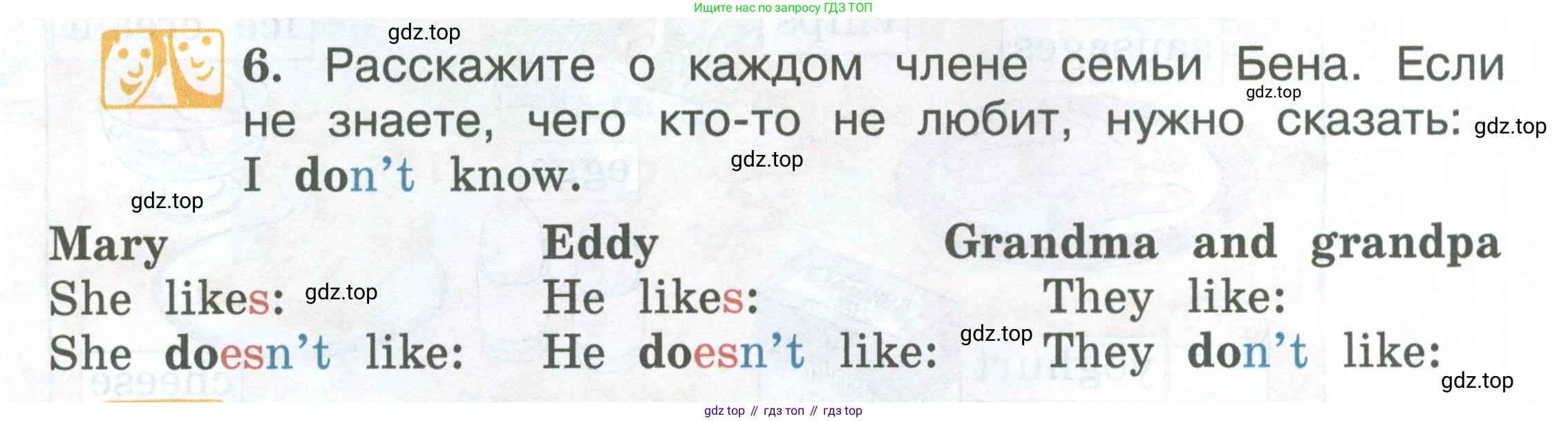 Английский язык (english), 2 класс Учебник (Student's book), авторы: Вербицкая Мария Валерьевна (Verbitskaya Maria), Эббс Брайен (Abbs Brian), Уорелл Энн (Worrall Anne), Уорд Энн (Ward Ann), Оралова Ольга Викторовна (Oralova Olga), издательство Просвещение, Москва, 2023, зелёного цвета, Часть ( Part) 2, страница 34, номер 6, Условие