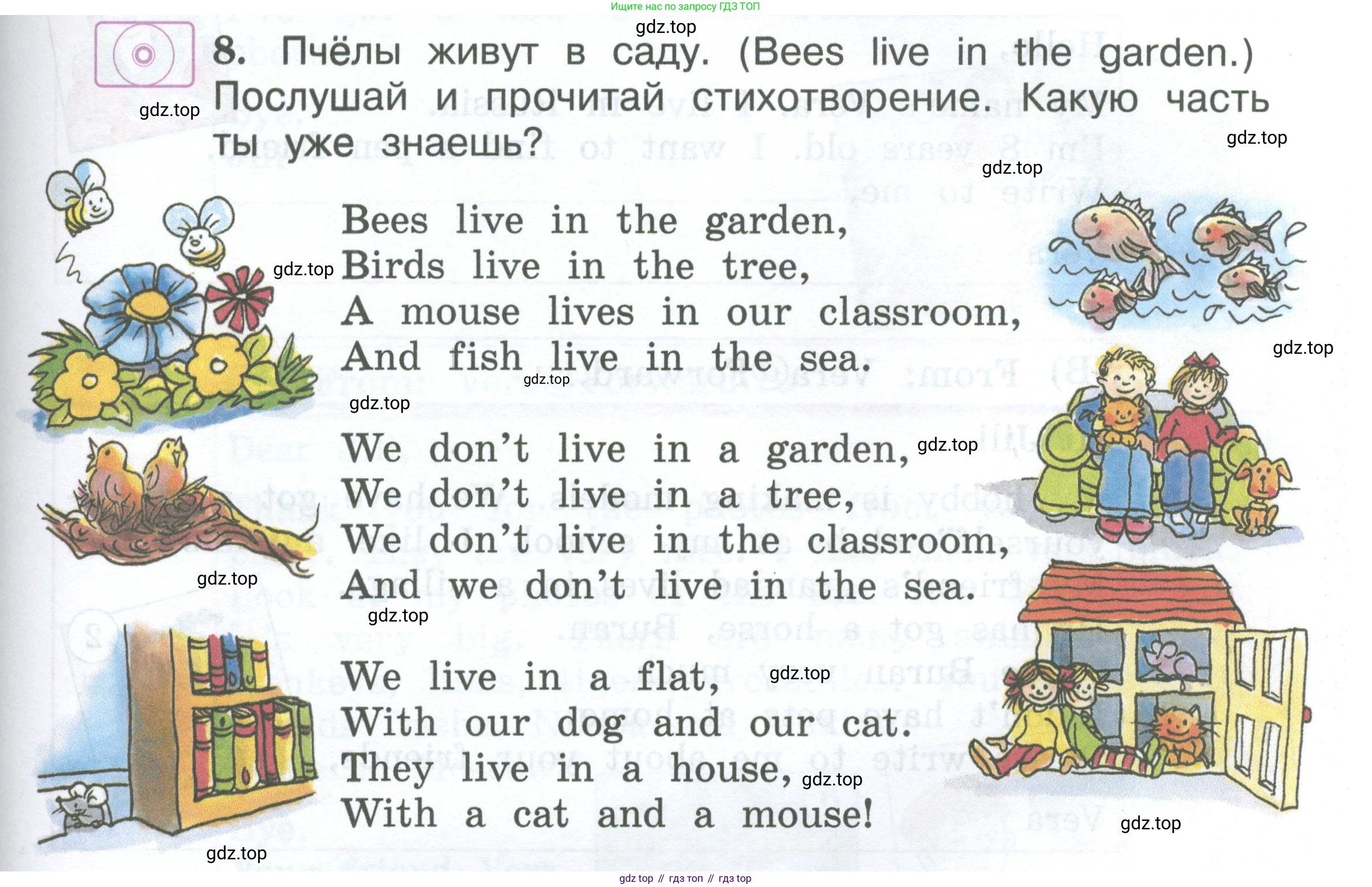 Английский язык (english), 2 класс Учебник (Student's book), авторы: Вербицкая Мария Валерьевна (Verbitskaya Maria), Эббс Брайен (Abbs Brian), Уорелл Энн (Worrall Anne), Уорд Энн (Ward Ann), Оралова Ольга Викторовна (Oralova Olga), издательство Просвещение, Москва, 2023, зелёного цвета, Часть ( Part) 2, страница 75, номер 8, Условие