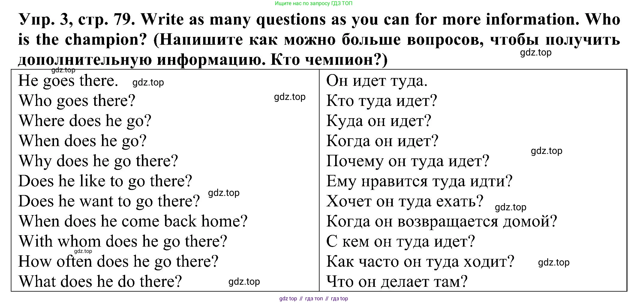 Английский язык (english), 2 класс Рабочая тетрадь (workbook), авторы: Верещагина Ирина Николаевна (Vereshchagina Irina), Бондаренко Кира Алексеевна (Bondarenko Kira), Притыкина Тамара Александровна (Pritykina Tamara), издательство Просвещение, Москва, 2023, белого цвета, страница 79, номер 3, Решение