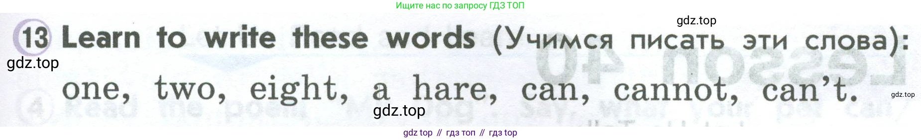 ГДЗ Английский язык (english), 2 класс Учебник (Student's book), авторы: Верещагина Ирина Николаевна (Vereshchagina Irina), Бондаренко Кира Алексеевна (Bondarenko Kira), Притыкина Тамара Александровна (Pritykina Tamara), издательство Просвещение, Москва, 2023, белого цвета, Часть ( Part) 1, страница 109, номер 13, Условие