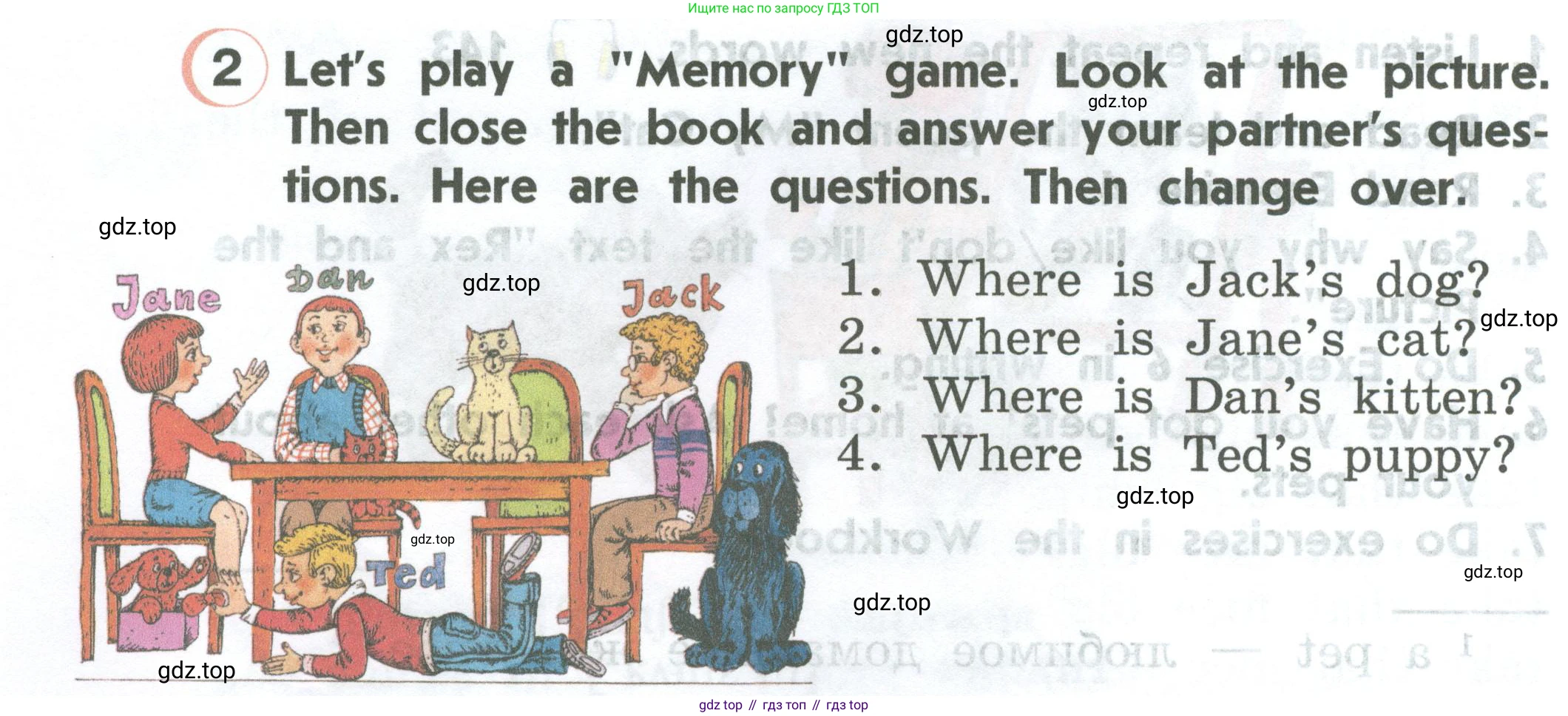 ГДЗ Английский язык (english), 2 класс Учебник (Student's book), авторы: Верещагина Ирина Николаевна (Vereshchagina Irina), Бондаренко Кира Алексеевна (Bondarenko Kira), Притыкина Тамара Александровна (Pritykina Tamara), издательство Просвещение, Москва, 2023, белого цвета, Часть ( Part) 2, страница 8, номер 2, Условие