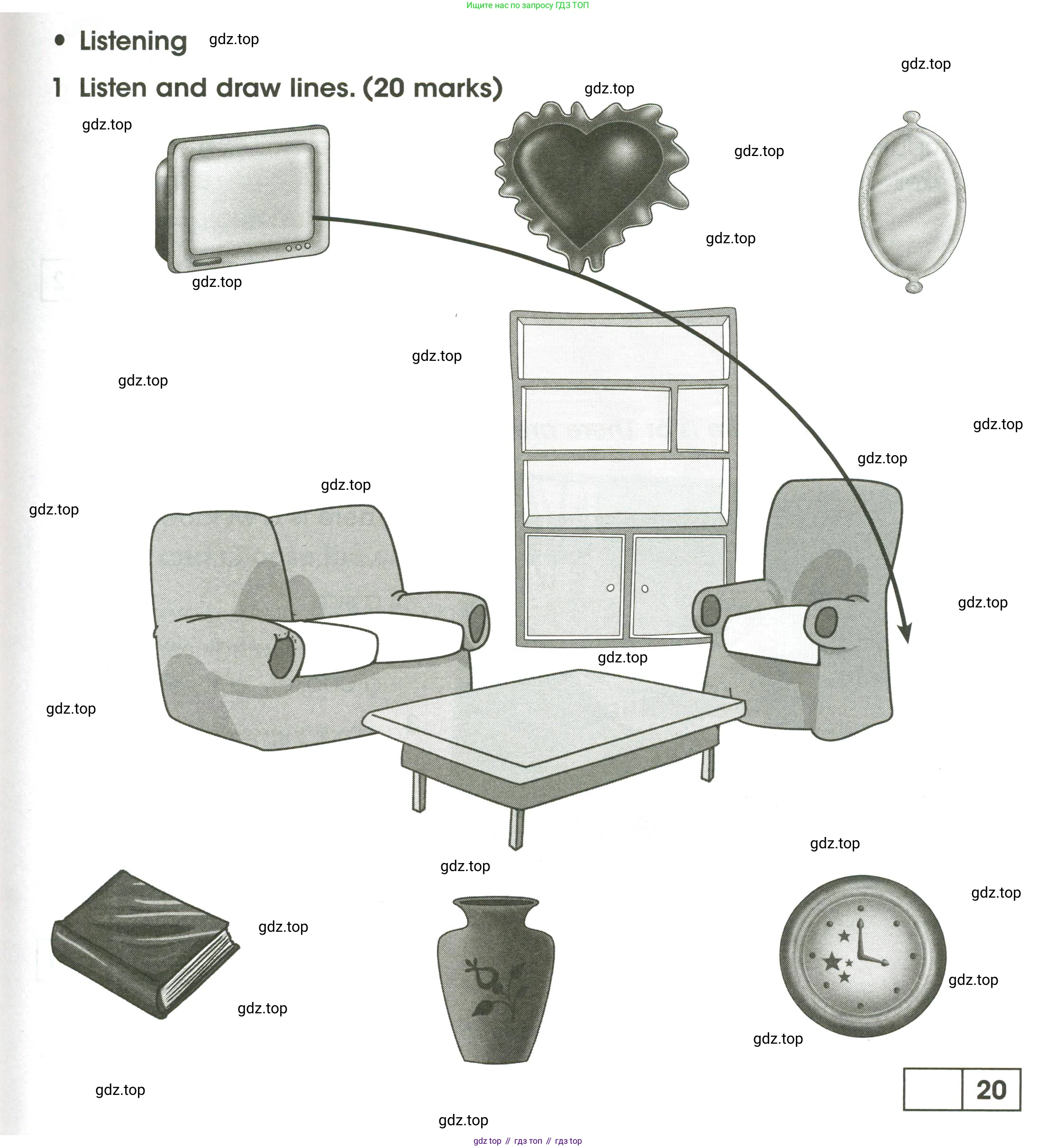 Английский язык (english), 3 класс контрольные задания (test booklet), автор: Баранова Ксения Михайловна (Baranova Ksenia), издательство Просвещение, Москва, 2023, серого цвета, страница 63, номер 1, Условие