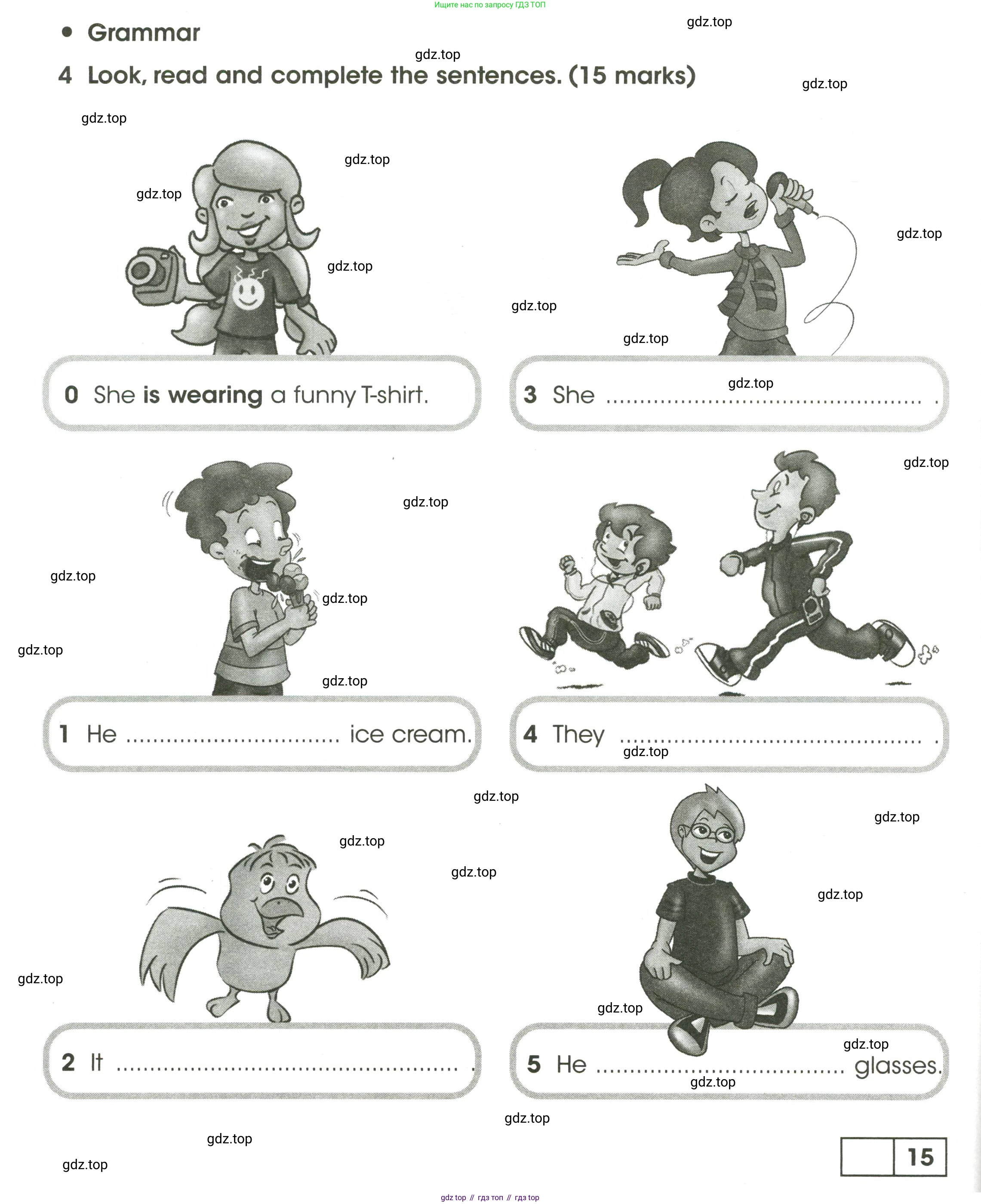Английский язык (english), 3 класс контрольные задания (test booklet), автор: Баранова Ксения Михайловна (Baranova Ksenia), издательство Просвещение, Москва, 2023, серого цвета, страница 74, номер 4, Условие
