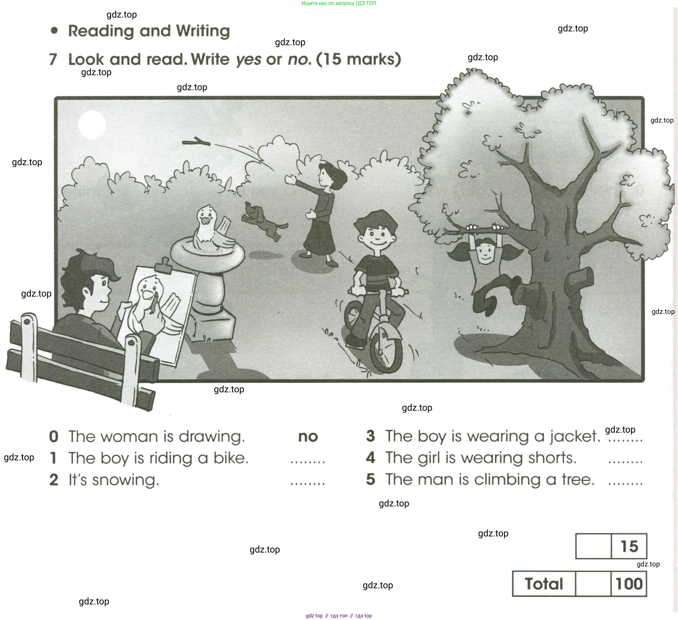Английский язык (english), 3 класс контрольные задания (test booklet), автор: Баранова Ксения Михайловна (Baranova Ksenia), издательство Просвещение, Москва, 2023, серого цвета, страница 76, номер 7, Условие