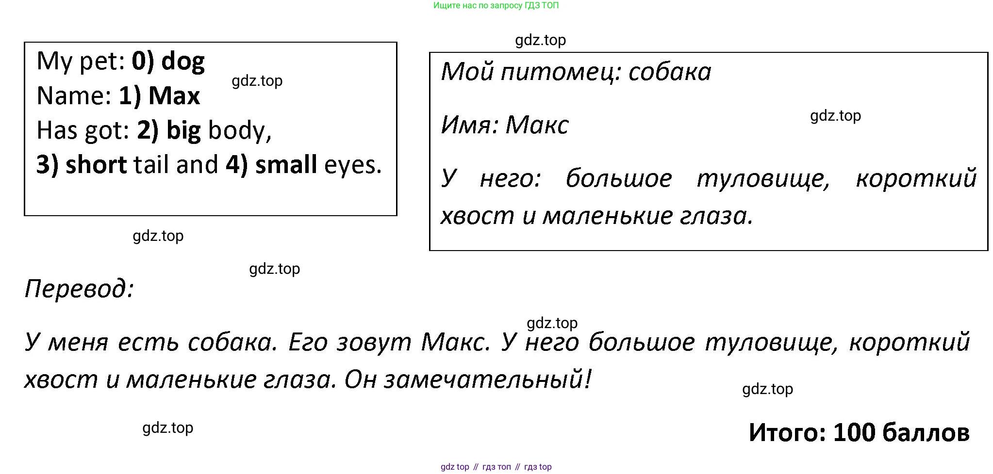 Английский язык (english), 3 класс контрольные задания (test booklet), автор: Баранова Ксения Михайловна (Baranova Ksenia), издательство Просвещение, Москва, 2023, серого цвета, страница 36, номер 9, Решение (продолжение 2)