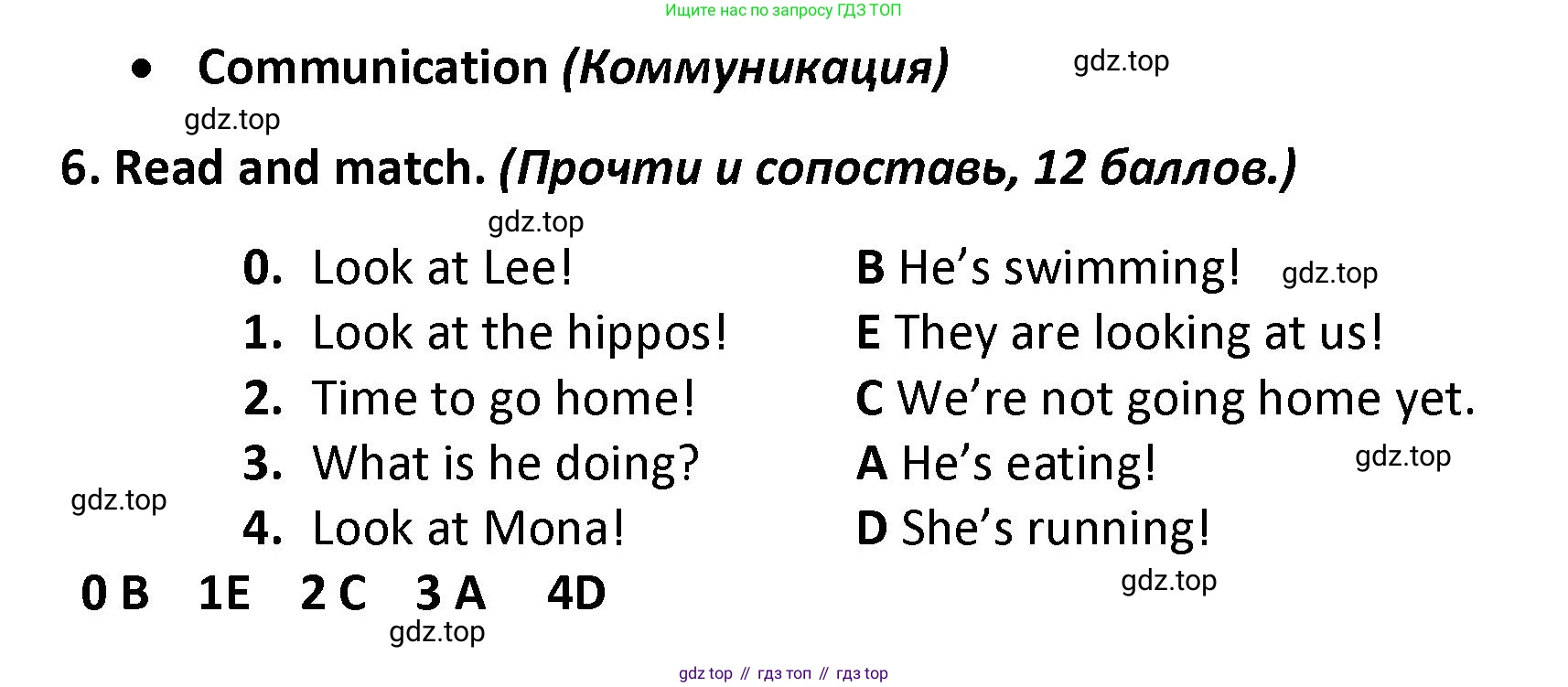 Английский язык (english), 3 класс контрольные задания (test booklet), автор: Баранова Ксения Михайловна (Baranova Ksenia), издательство Просвещение, Москва, 2023, серого цвета, страница 79, номер 6, Решение