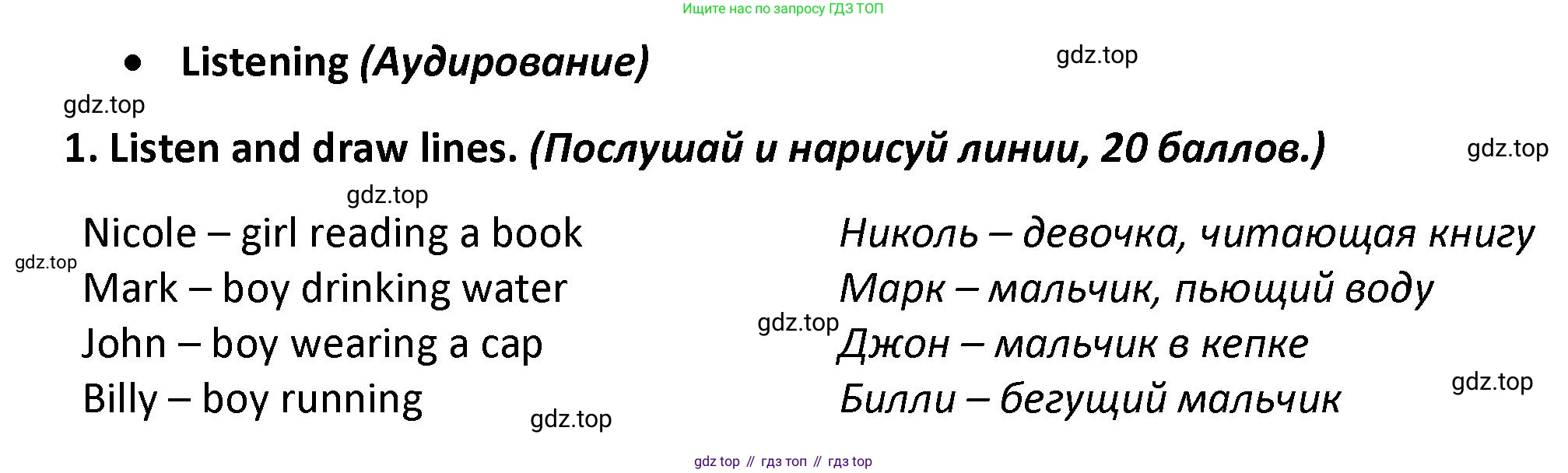 Английский язык (english), 3 класс контрольные задания (test booklet), автор: Баранова Ксения Михайловна (Baranova Ksenia), издательство Просвещение, Москва, 2023, серого цвета, страница 81, номер 1, Решение