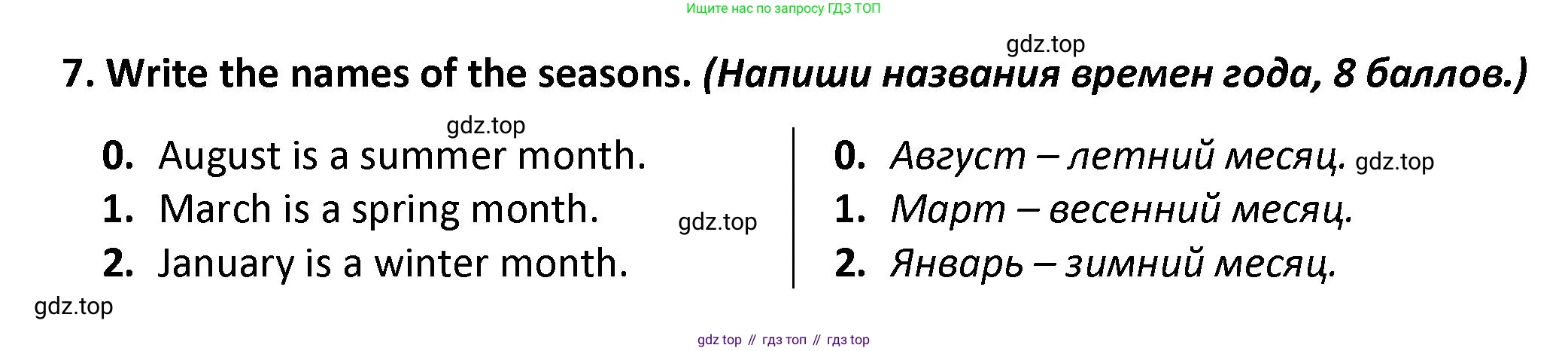 Английский язык (english), 3 класс контрольные задания (test booklet), автор: Баранова Ксения Михайловна (Baranova Ksenia), издательство Просвещение, Москва, 2023, серого цвета, страница 95, номер 7, Решение