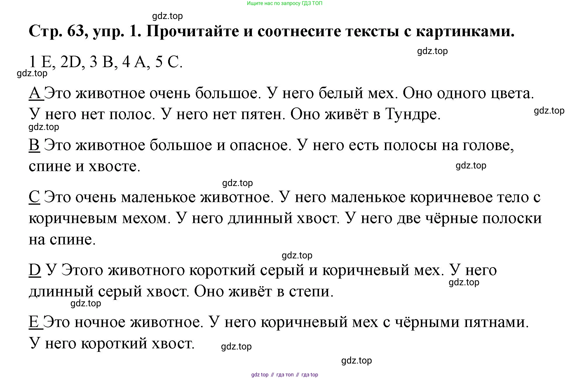 Английский язык (english), 3 класс Учебник (Student's book), авторы: Костюк Евгения Владимировна (Kostyuk Evgeniya), Колоницкая Лидия Борисовна (Kolonitskaya Lidiya), Кустаф Лесли (Koustaff Lesley), издательство Просвещение, Москва, 2023, белого цвета, Часть ( Part) 2, страница 63, номер 1, Решение