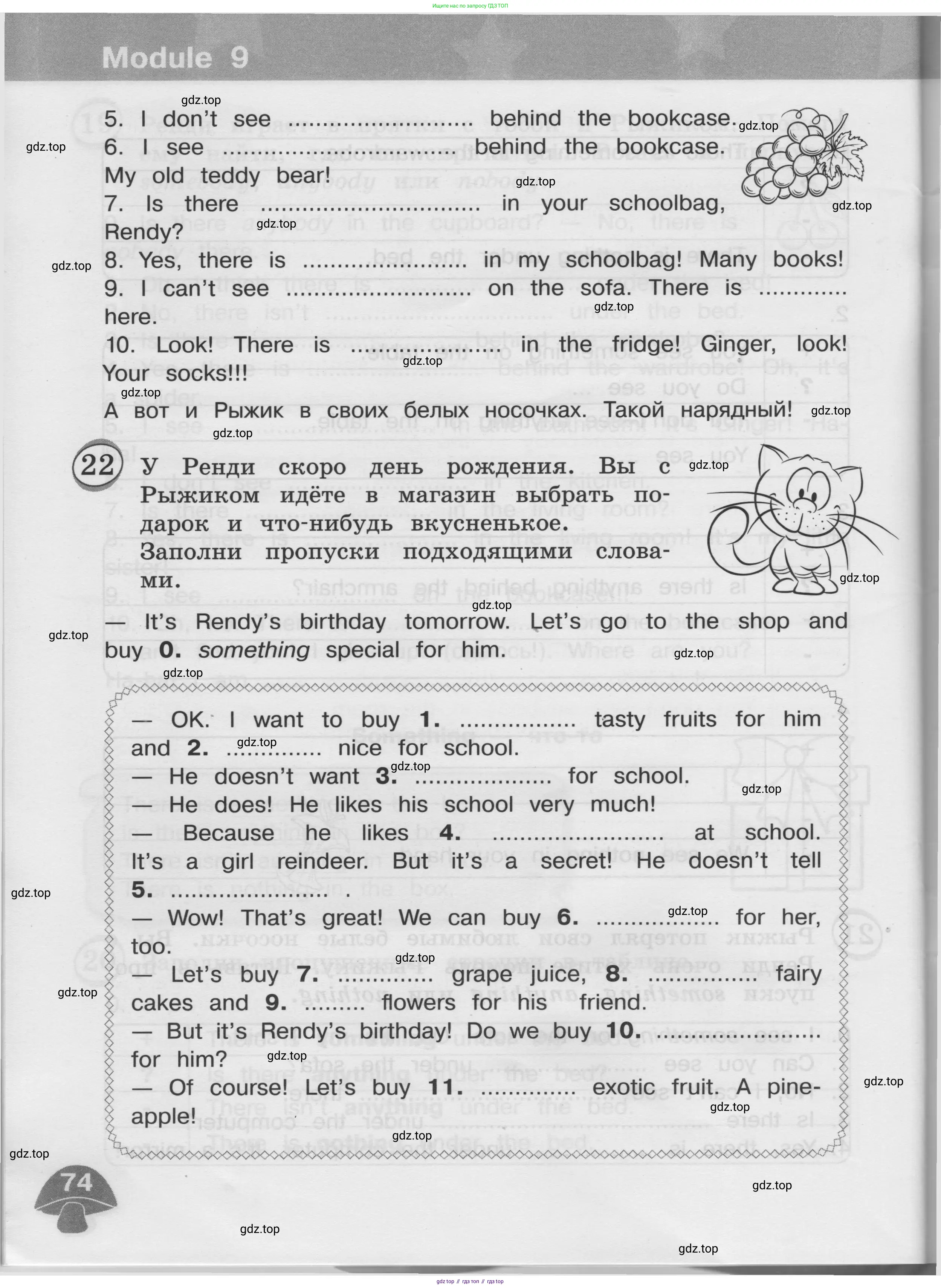 Английский язык (english), 3 класс сборник грамматических упражнений, автор: Рязанцева Светлана Борисовна, издательство Просвещение, Москва, 2024, белого цвета, страница 74
