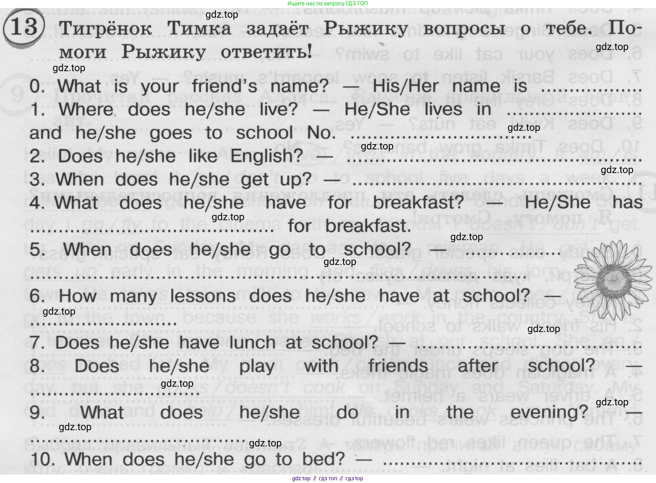 ГДЗ Английский язык (english), 3 класс сборник грамматических упражнений, автор: Рязанцева Светлана Борисовна, издательство Просвещение, Москва, 2024, белого цвета, страница 82, номер 13, Условие