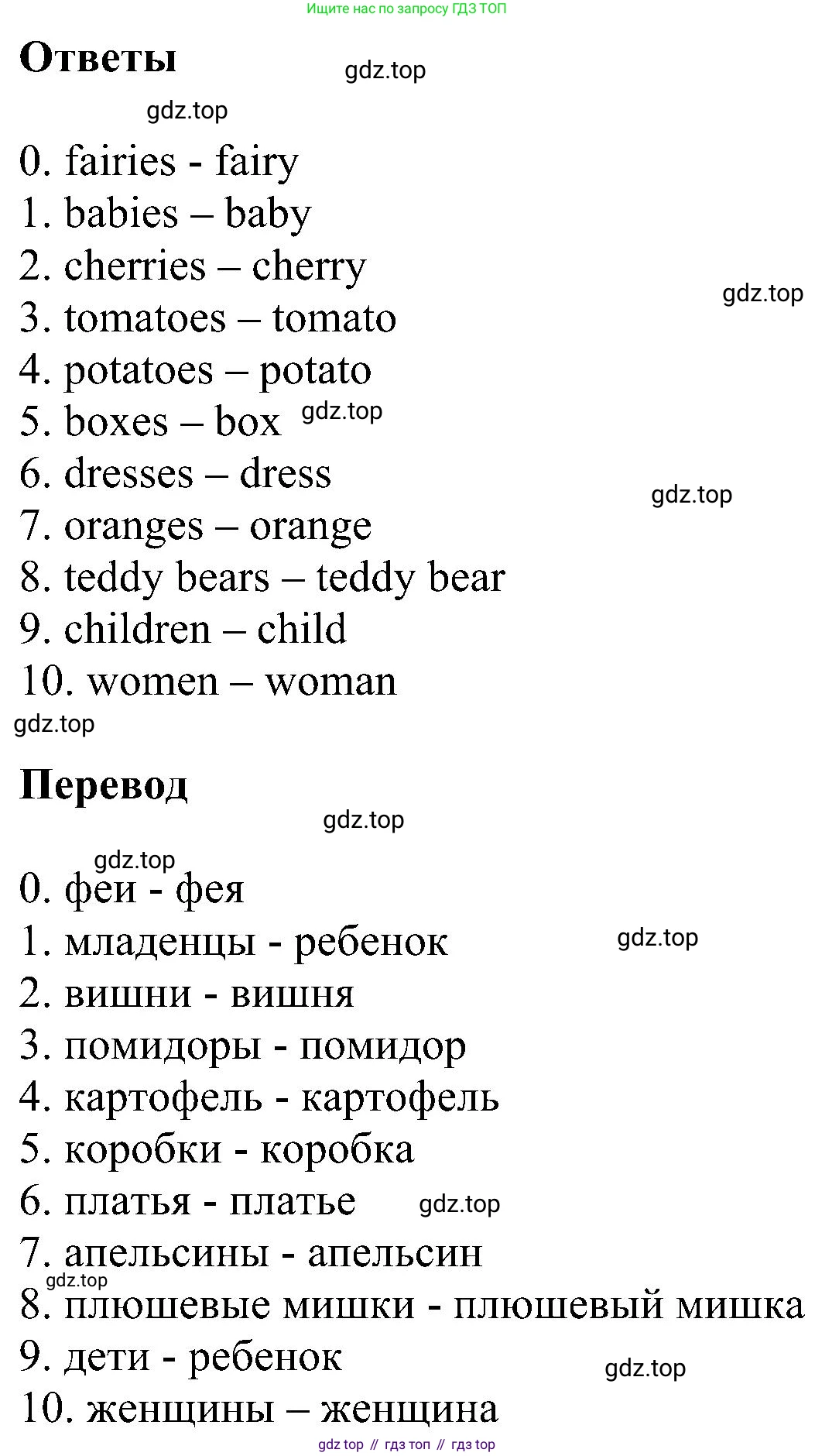ГДЗ Английский язык (english), 3 класс сборник грамматических упражнений, автор: Рязанцева Светлана Борисовна, издательство Просвещение, Москва, 2024, белого цвета, страница 19, номер 2, Решение (продолжение 2)
