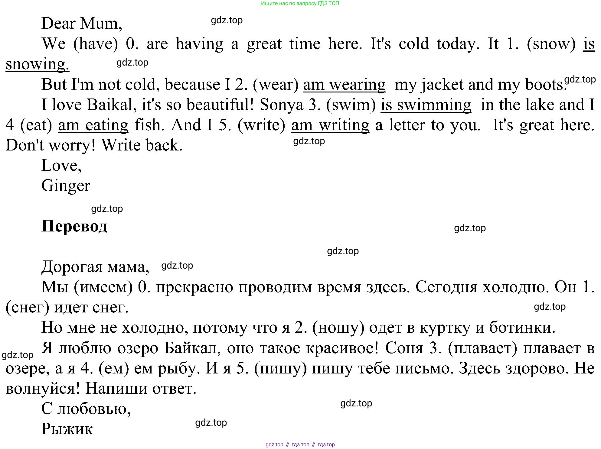 ГДЗ Английский язык (english), 3 класс сборник грамматических упражнений, автор: Рязанцева Светлана Борисовна, издательство Просвещение, Москва, 2024, белого цвета, страница 53, номер 14, Решение (продолжение 2)